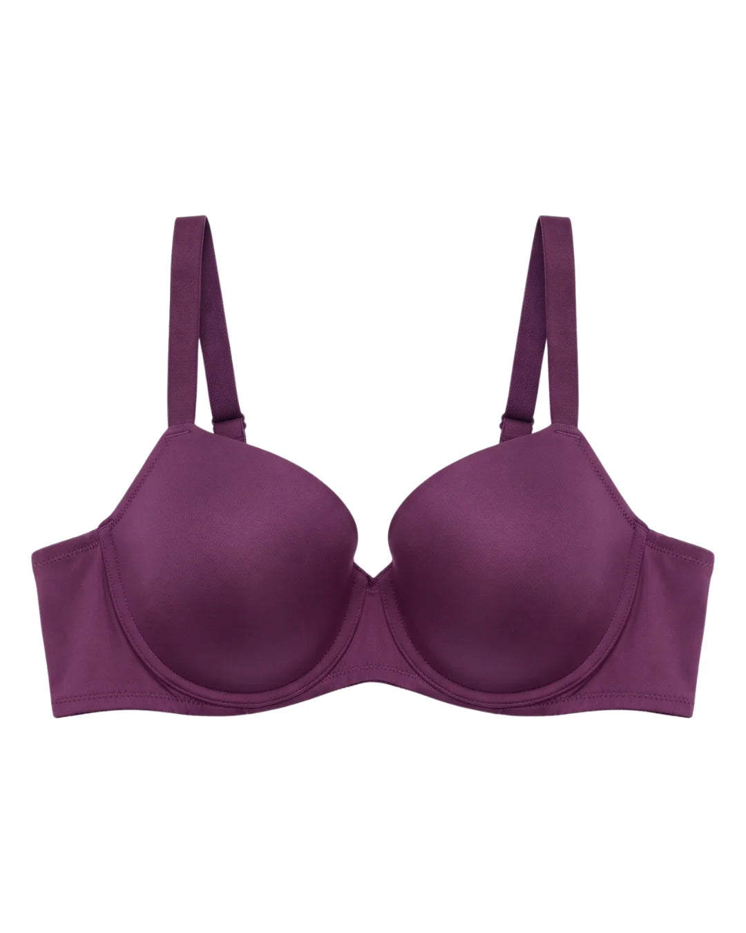 Padded Wired Push-up Bra - Selene - Dark Purple
