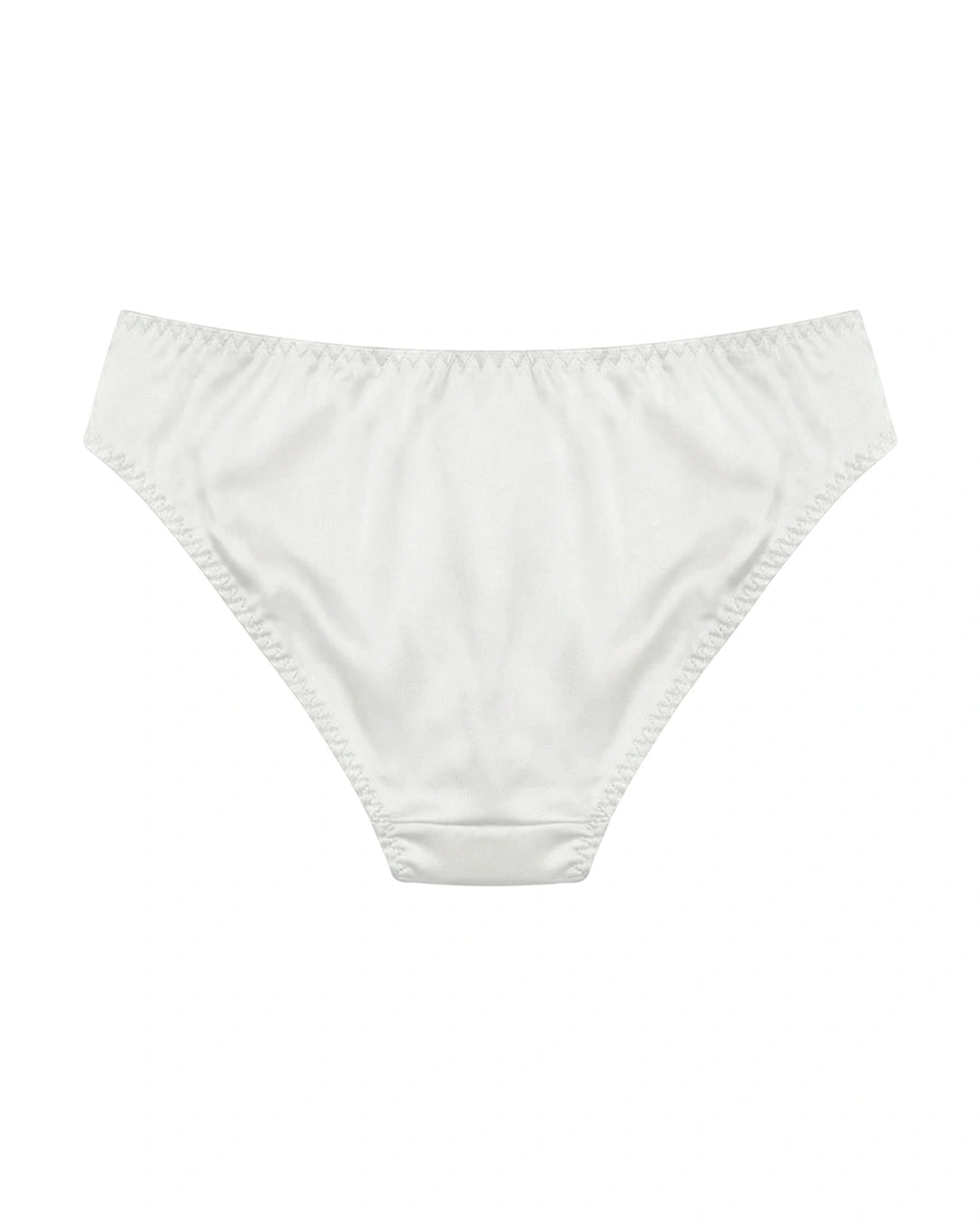 Cotton Bikini - Crimson Lace - White
