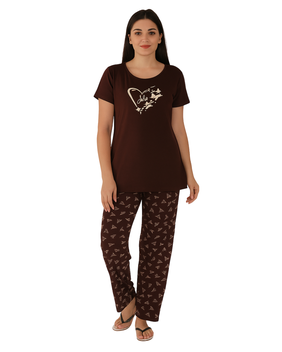 Cotton PJ Set - Cocoa Whisper