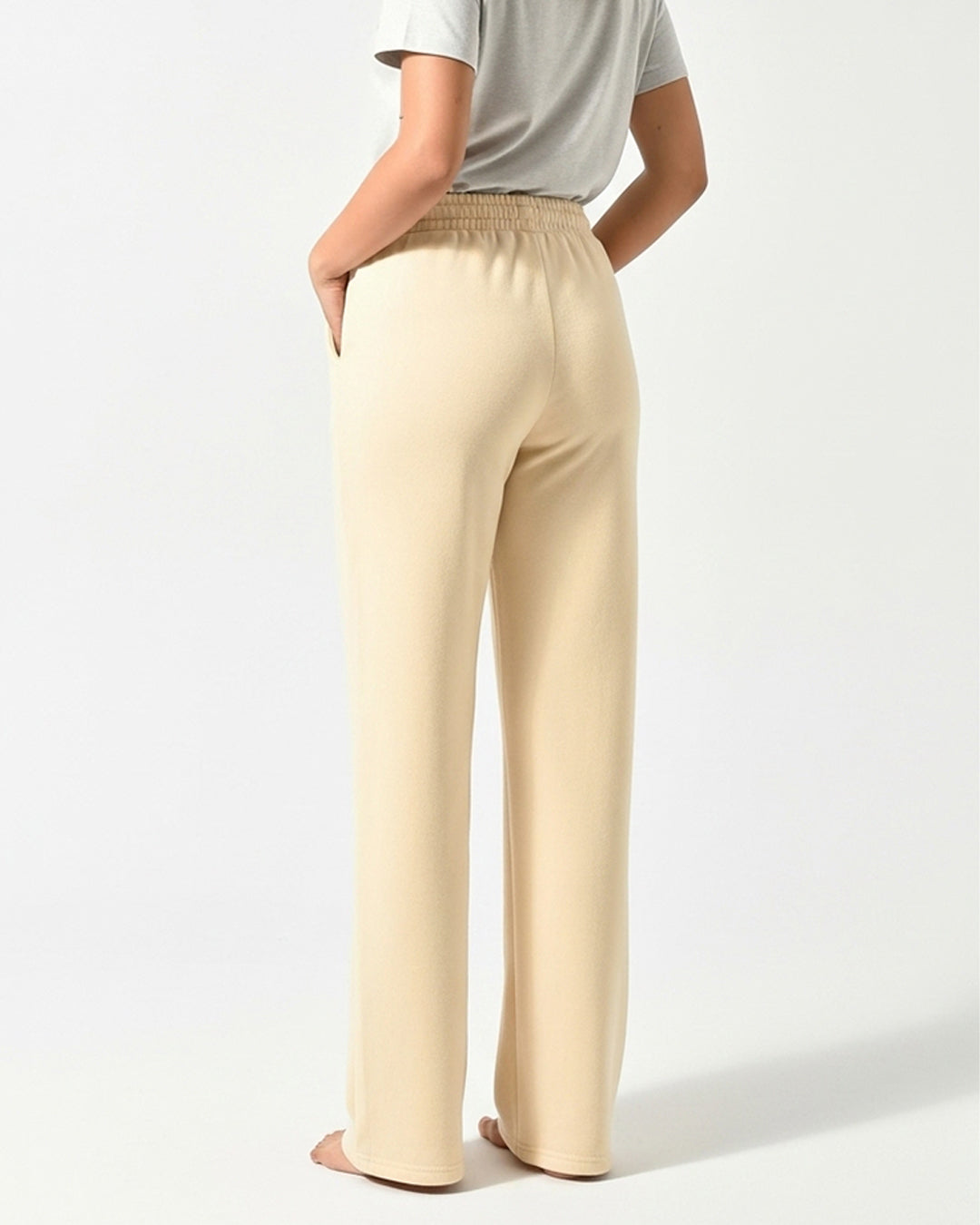 Fleece Trouser – Everyday Fit - Off White