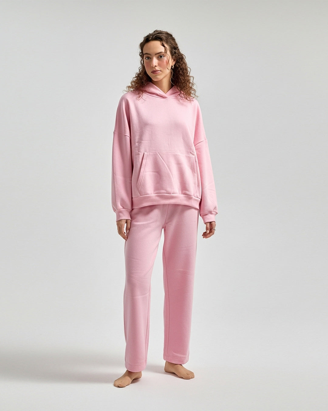 Fleece Tracksuit – Comfy Day - Pink