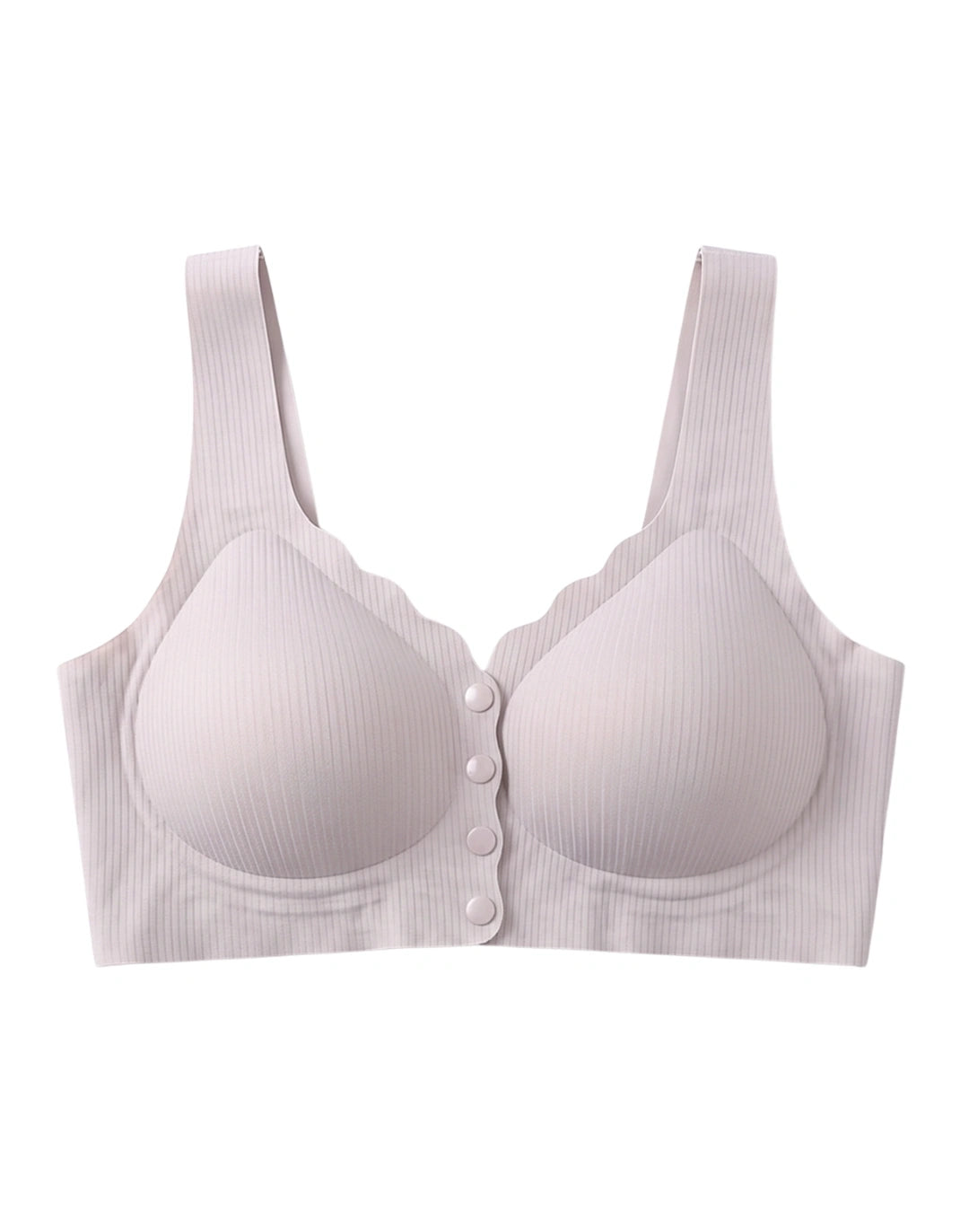 Front-Button Bra - Zova - Champagne