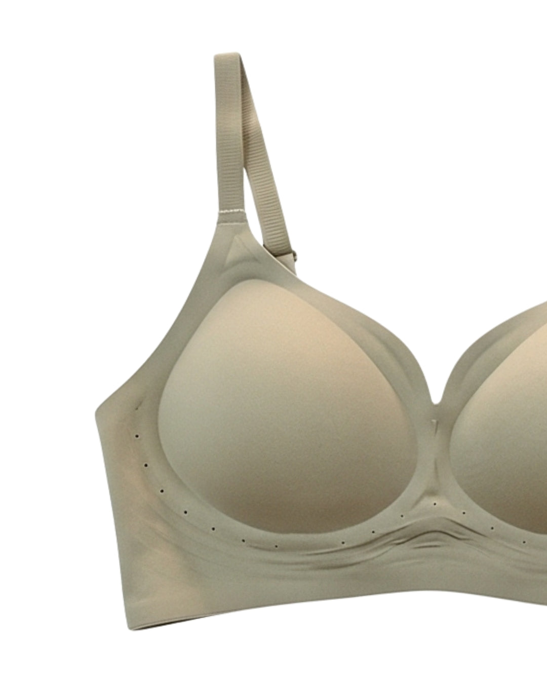 Padded Seamless Soft Bra - Olive Green