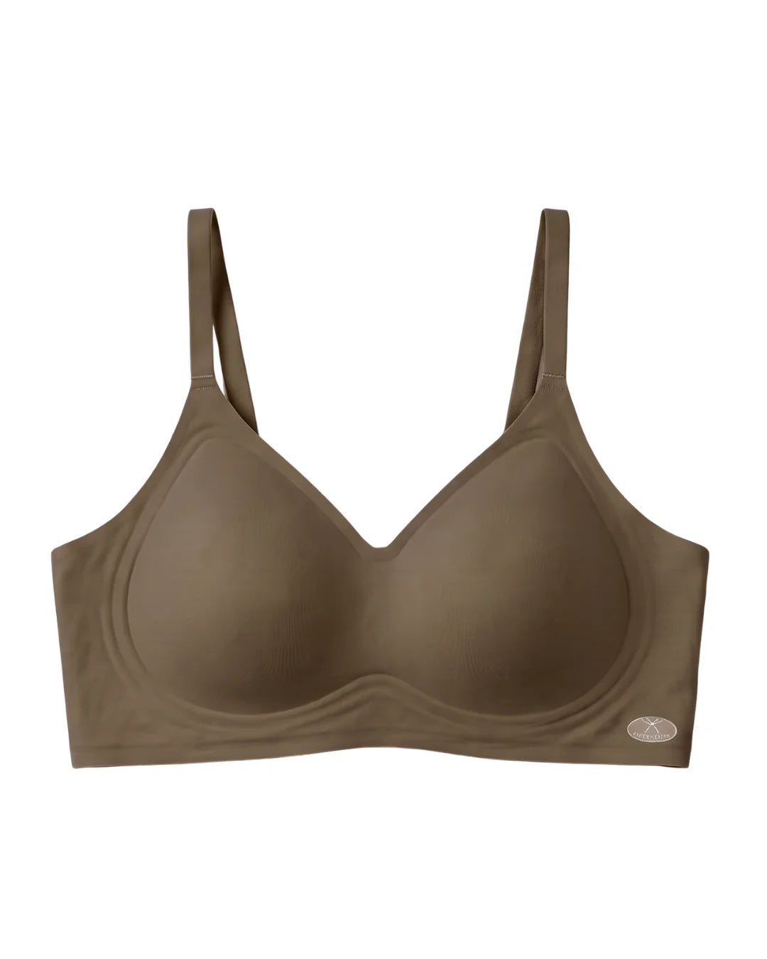 Seamless Padded Bra - Invisible Fit - Brown