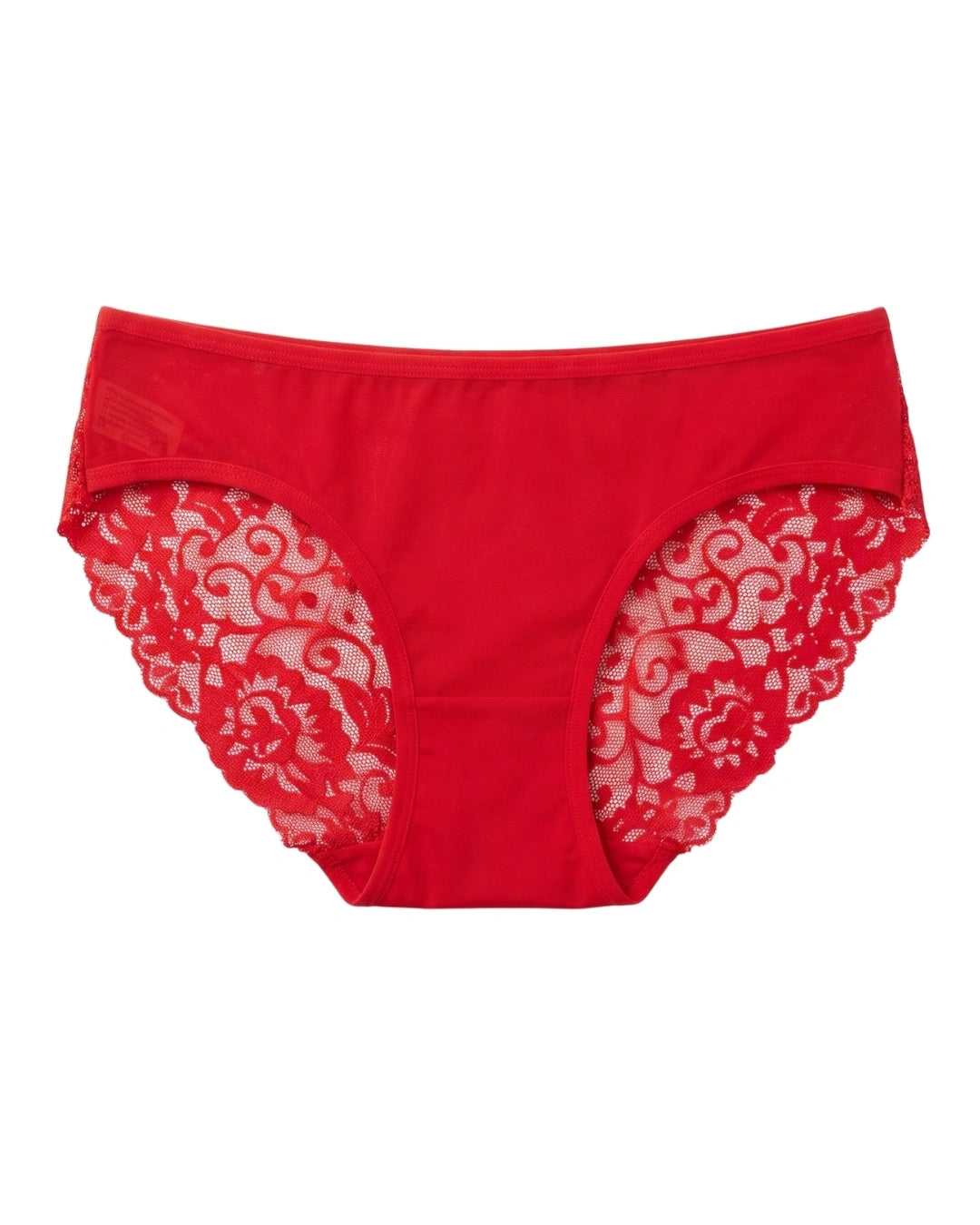 Brief Panty - Cross Lace - Red