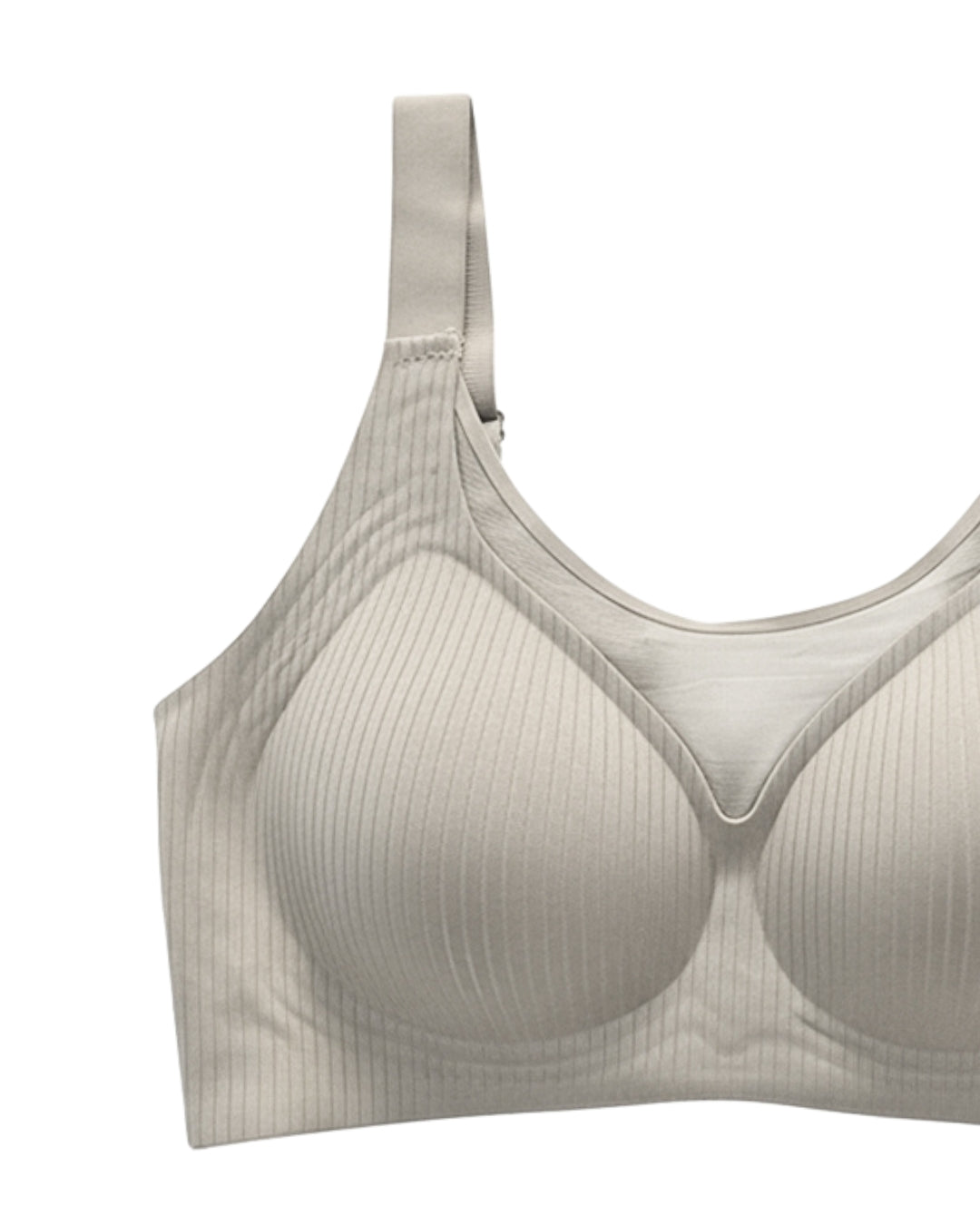 Padded Seamless Ease Bra - Light Grey
