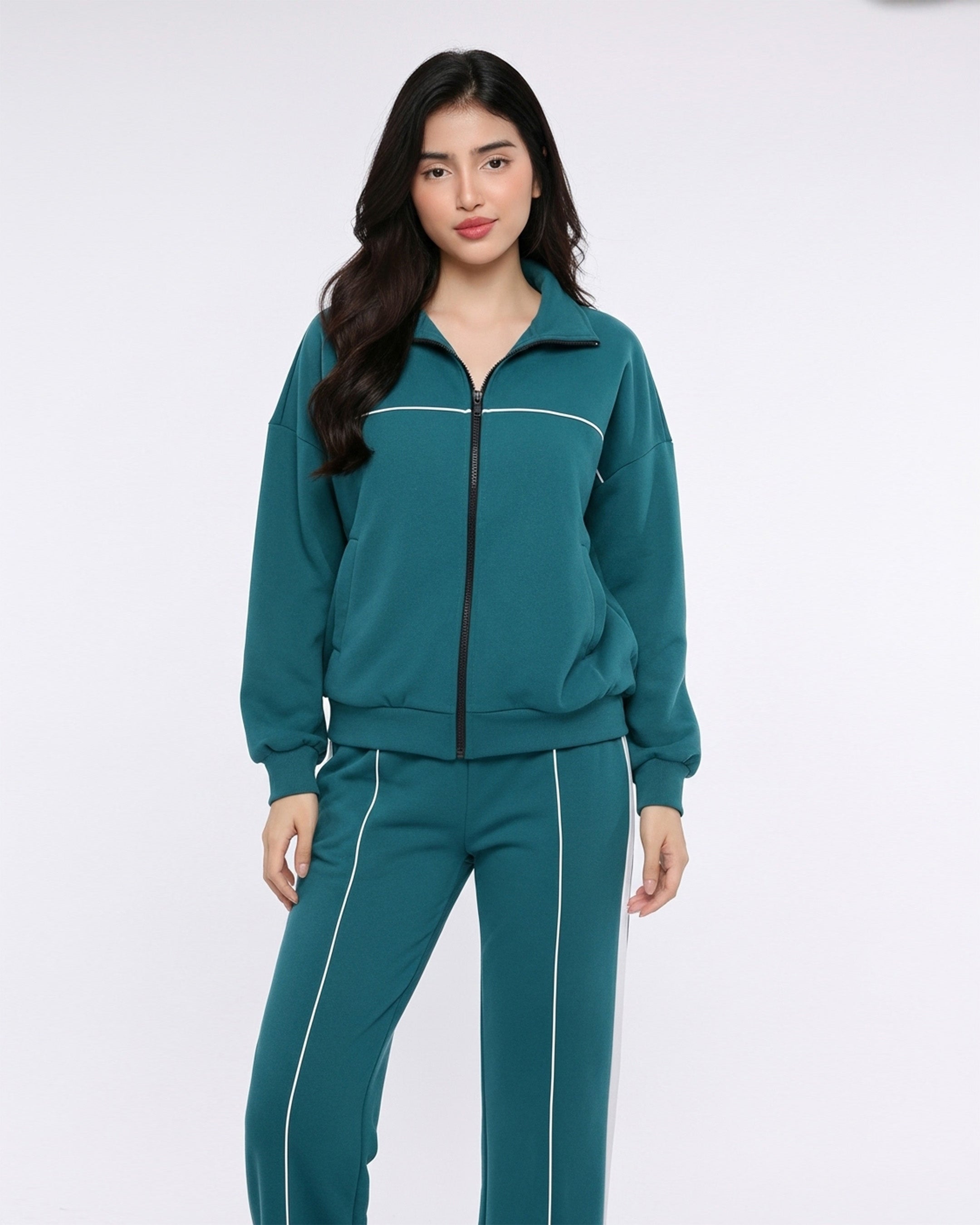 Fleece Tracksuit – Daily Move - Green