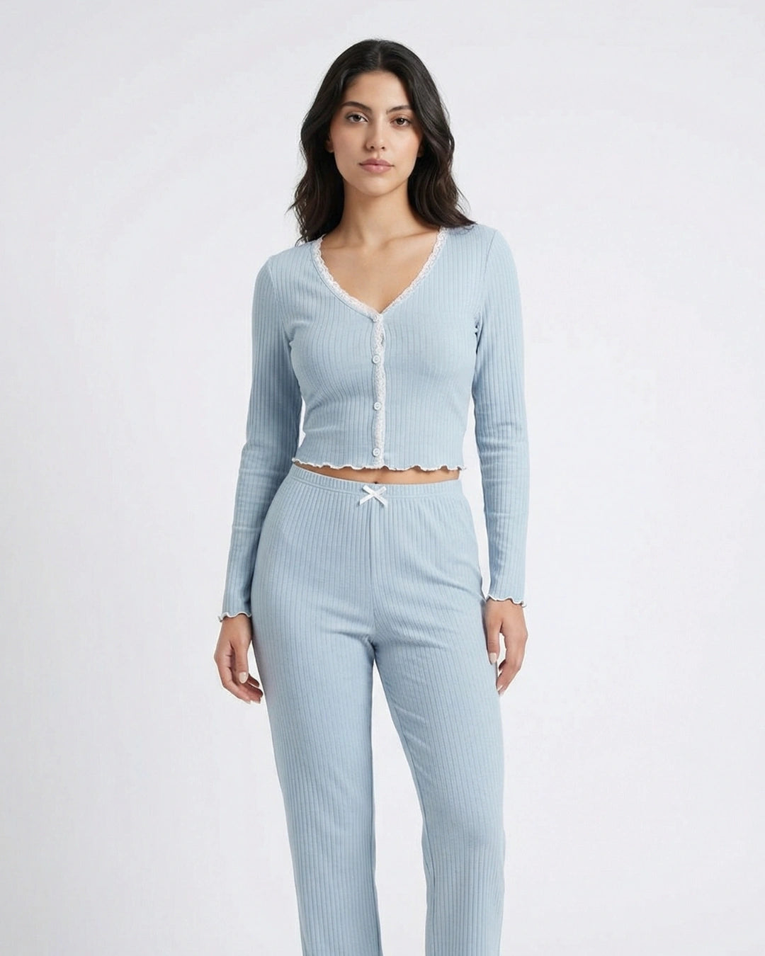 Cotton PJ Set - Mellow - Blue