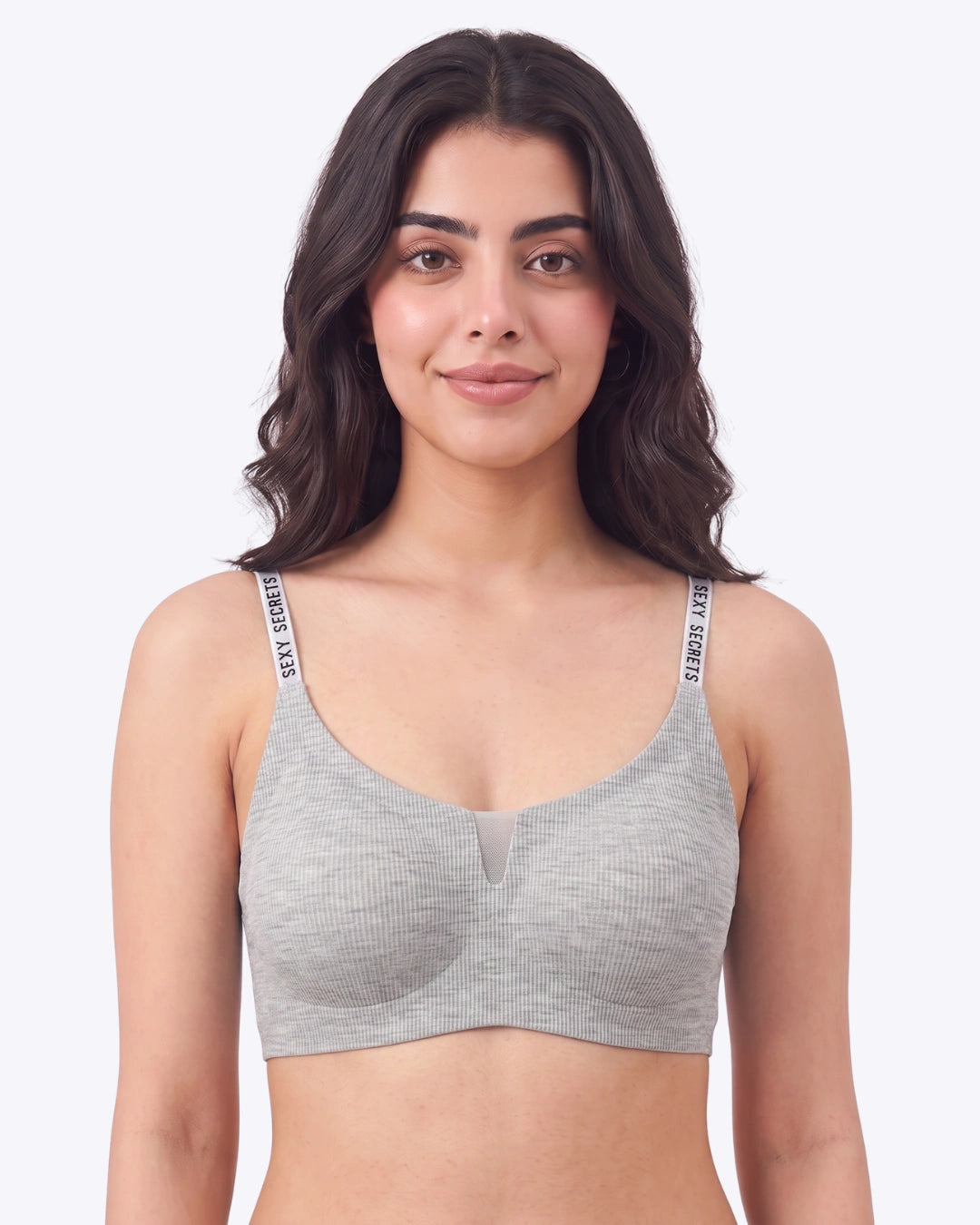 Padded Seamless Curve Bra - Grey
