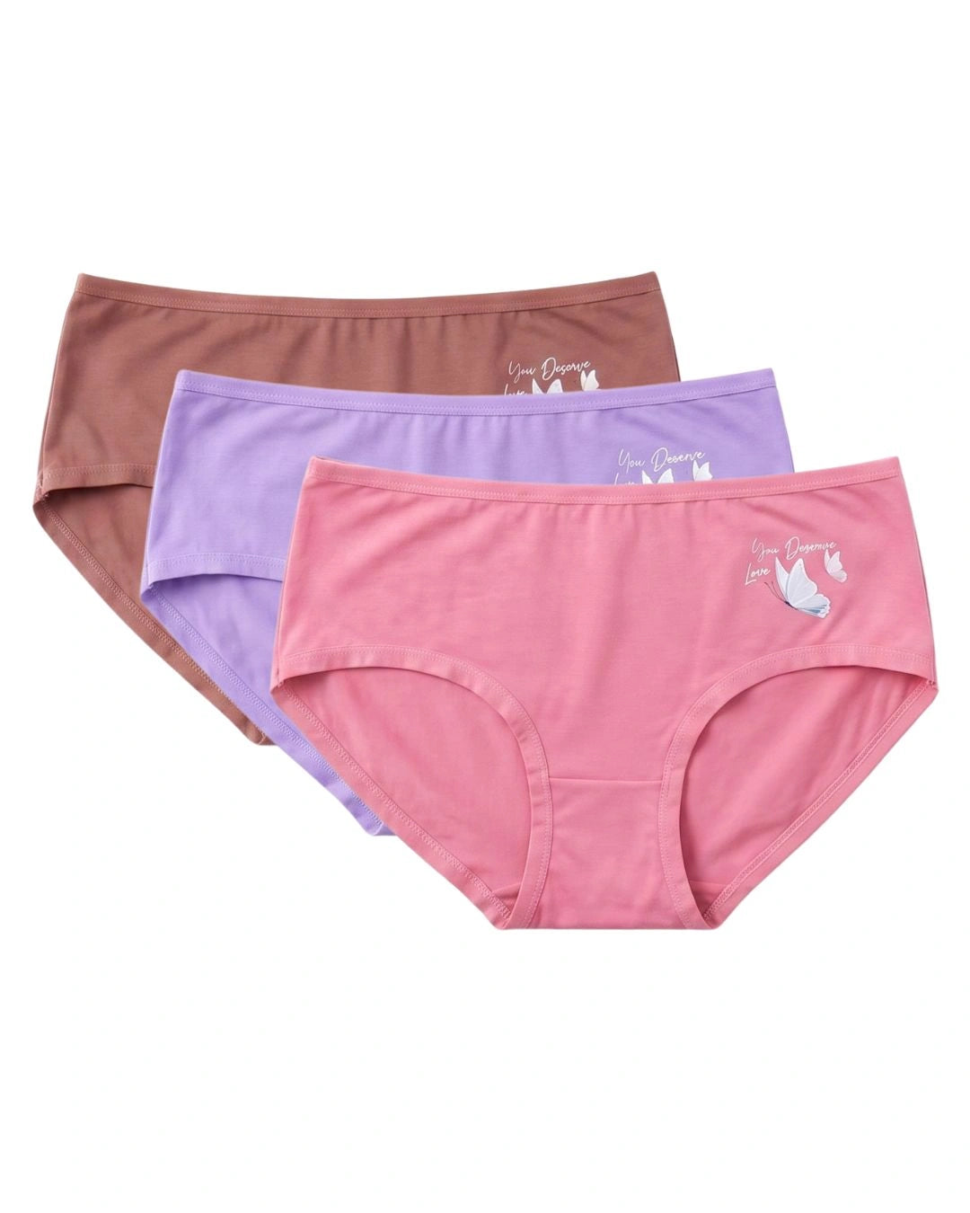 Pack Of 3 - Brief Panty - Rosefly