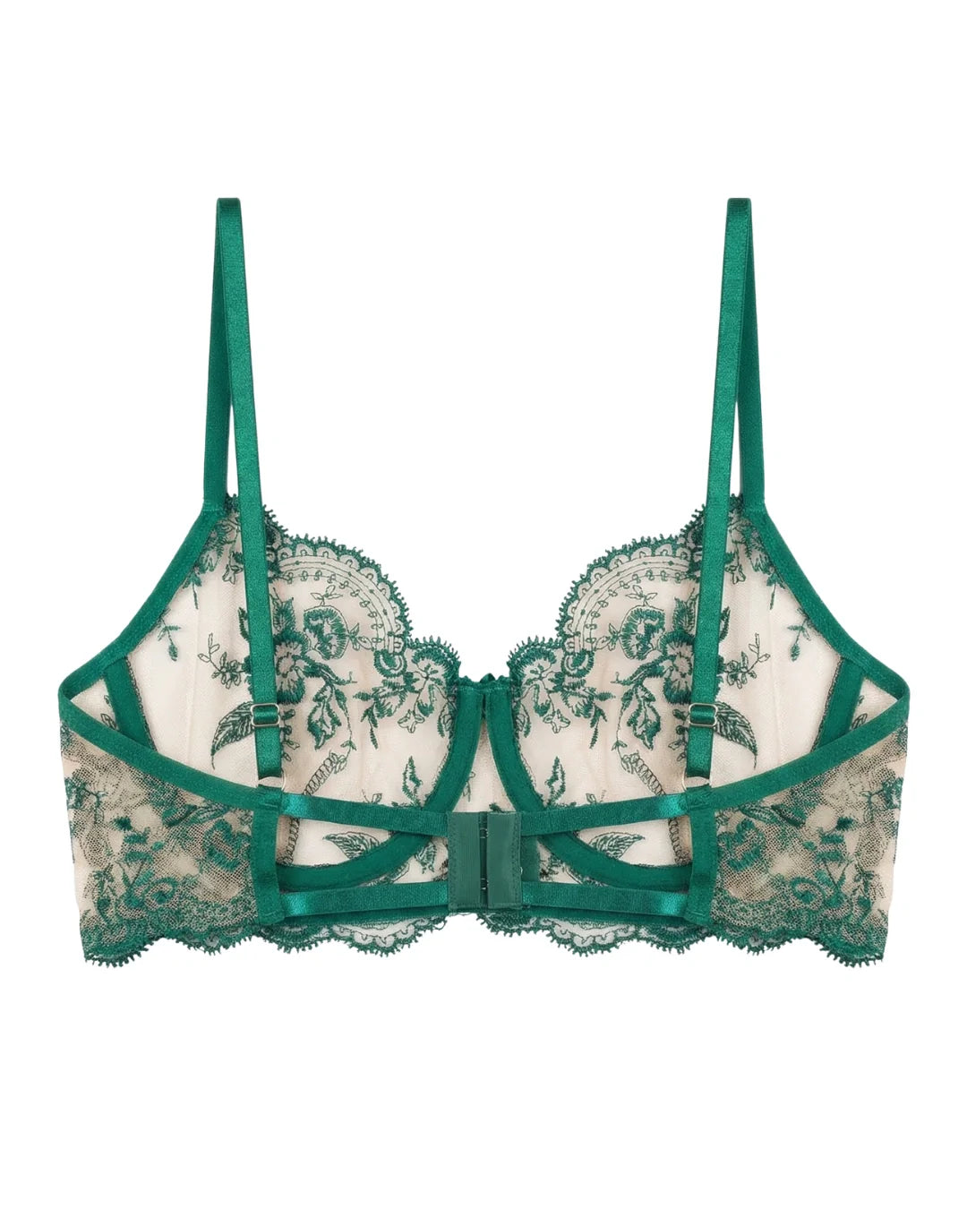 Non Padded Bra Set - Florisse - Green