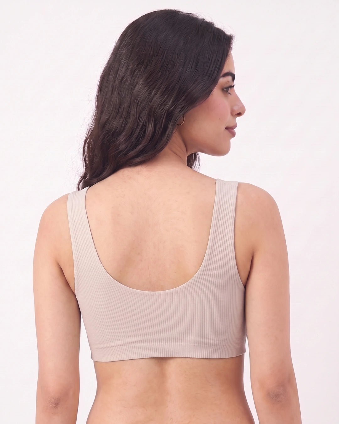 Front-Button Bra - Zova - Champagne