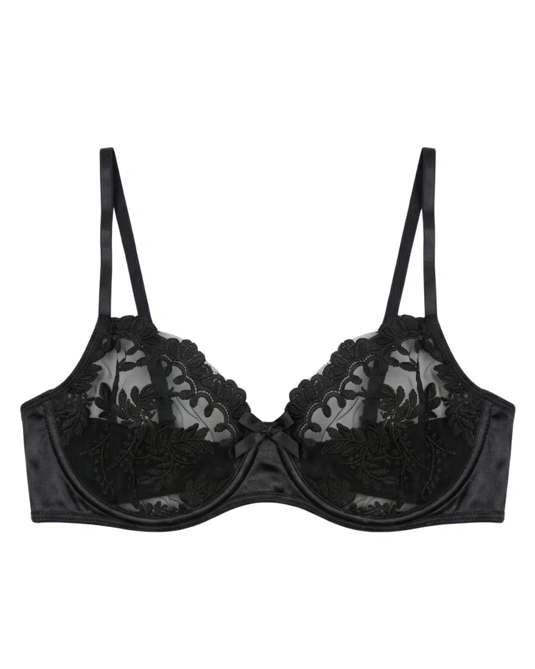 Non Padded Bra Set - Serenade - Black
