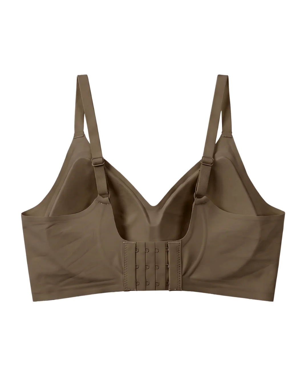 Seamless Padded Bra - Invisible Fit - Brown