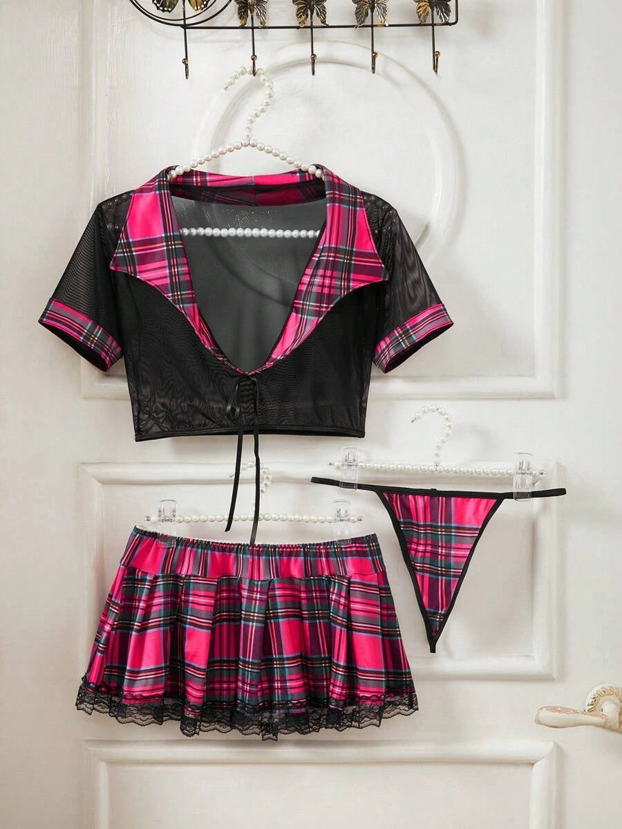 Babydoll Lingerie - Muse Plaid