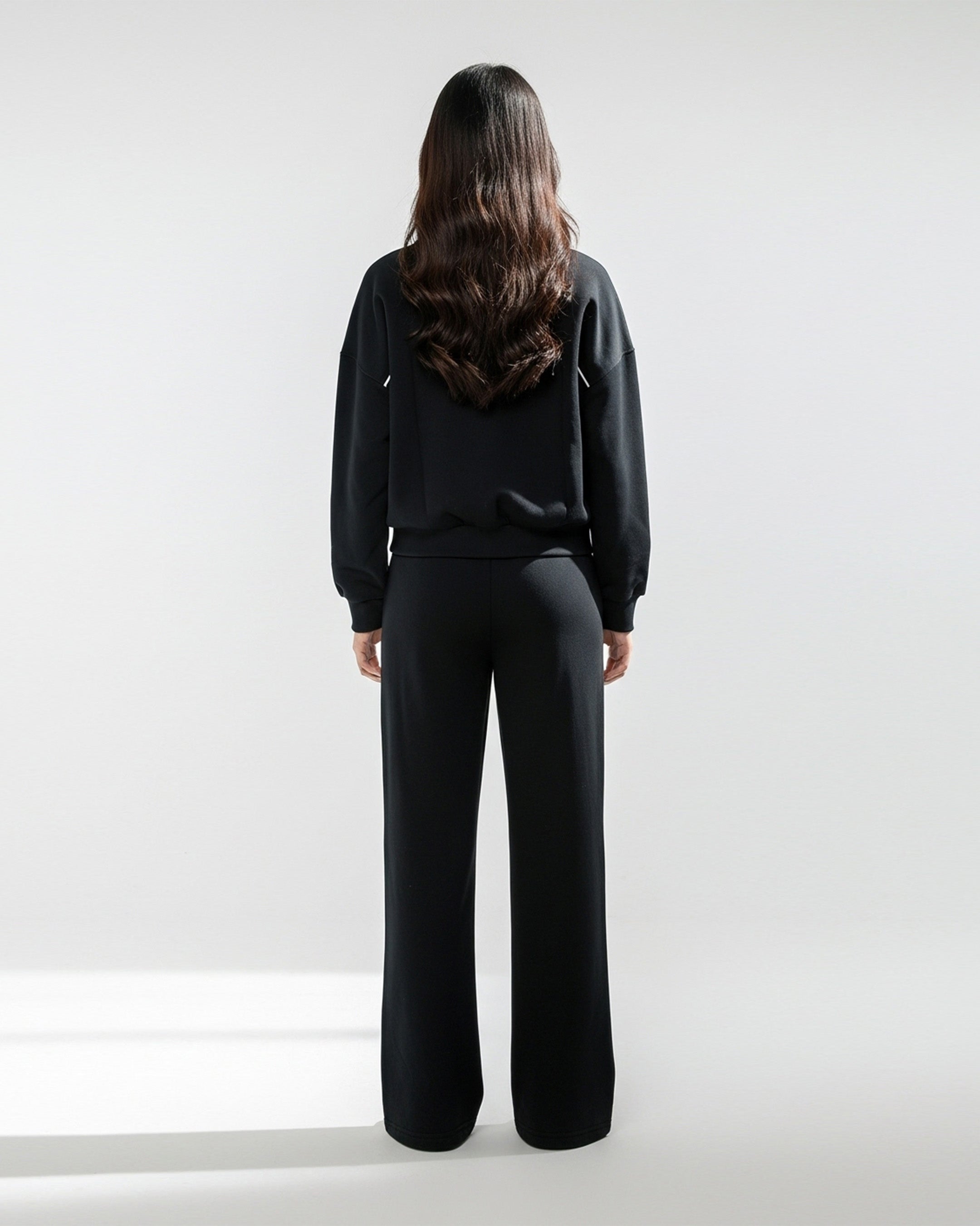 Fleece Tracksuit – Daily Move - Black