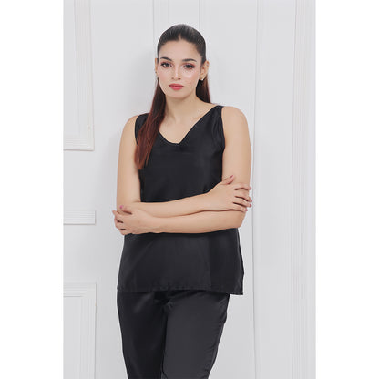 Silk Sleeveless Pj Suit - Dream Silk