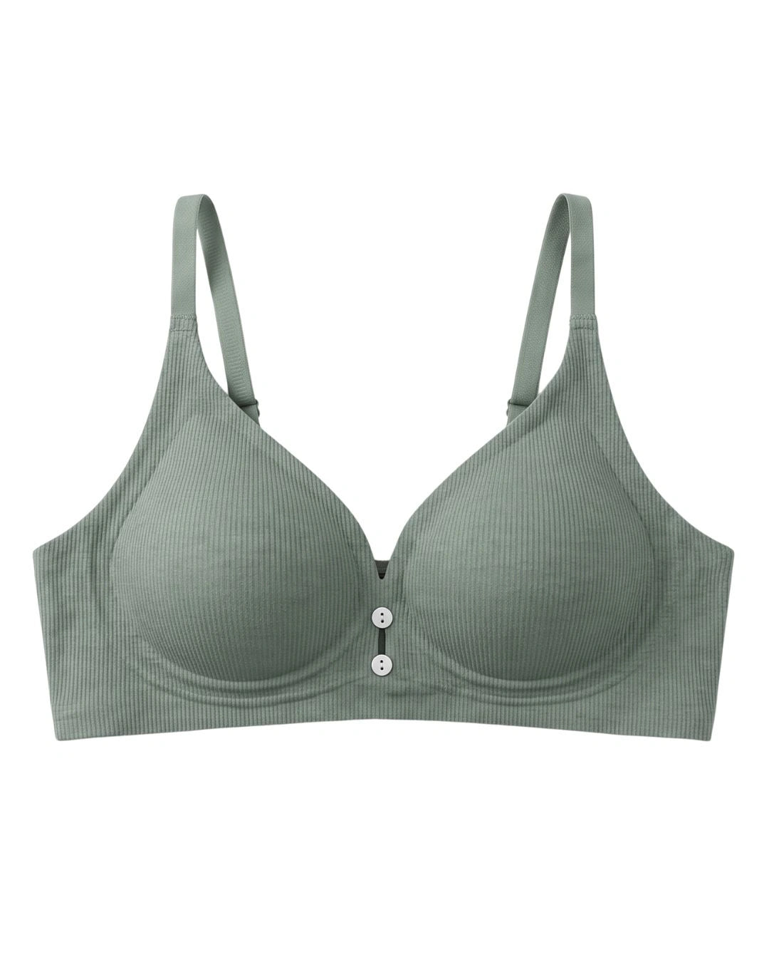 Seamless Padded Bra - Rina - Olive Green