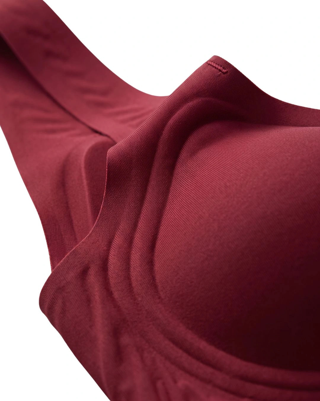 Seamless Padded Bra - Aira - Maroon