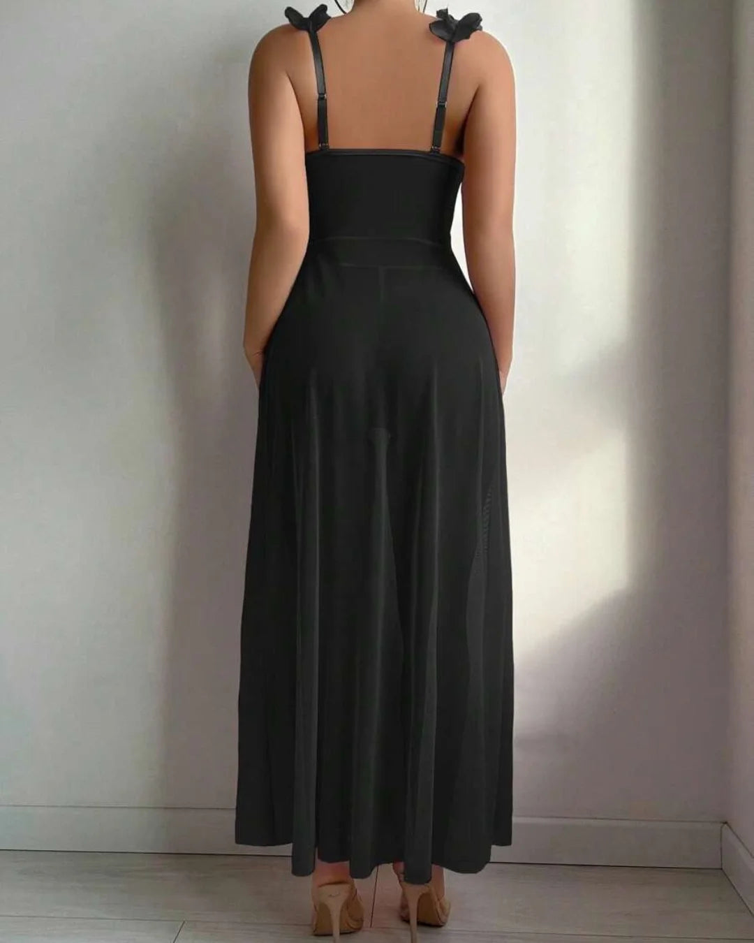 Babydoll Gown Set - Bloomsbury - Black