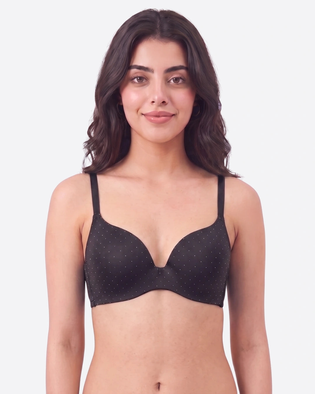Padded Non Wired T-Shirt Bra - June - Black