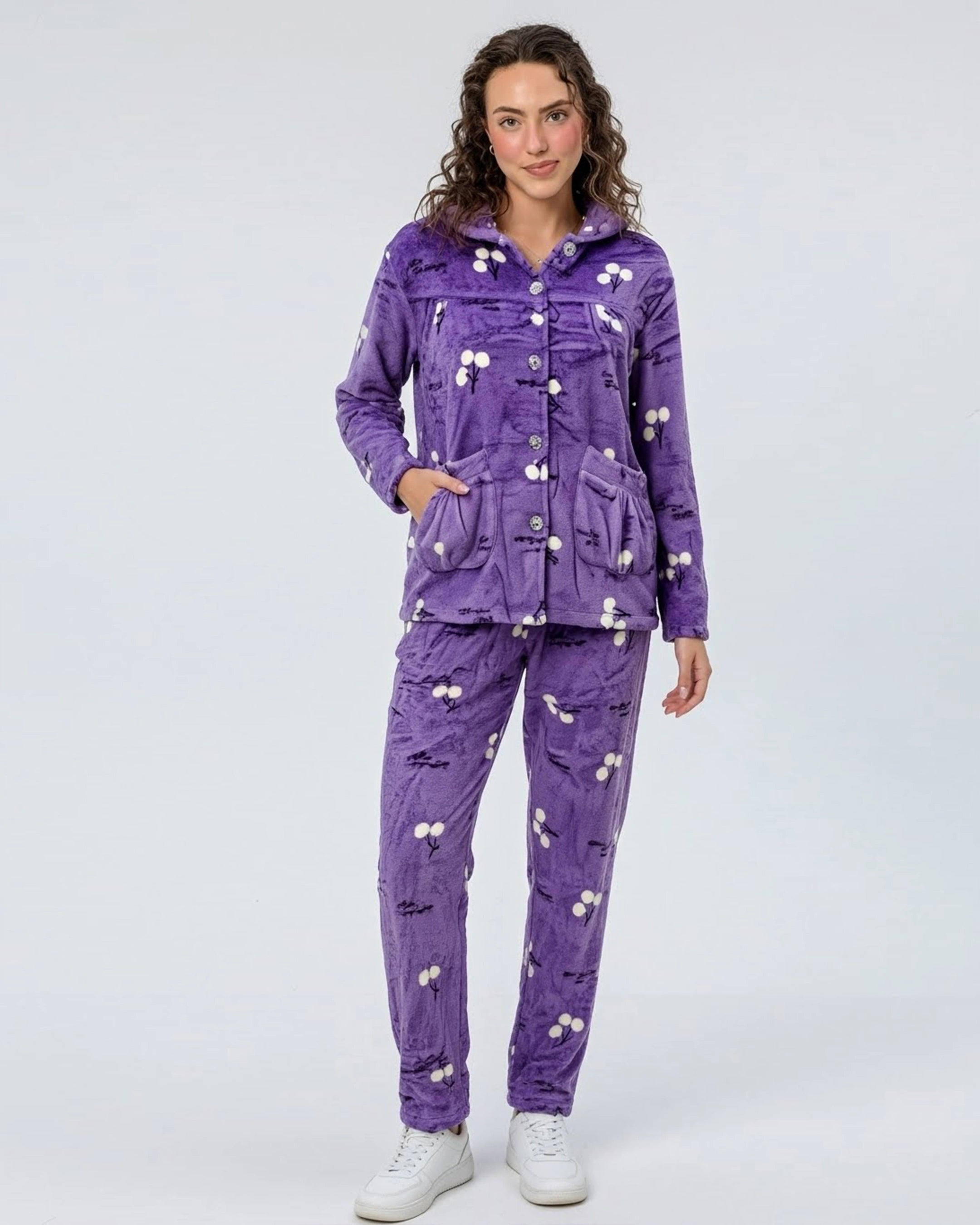 Fleece Pajama Suit - Violet Comfort