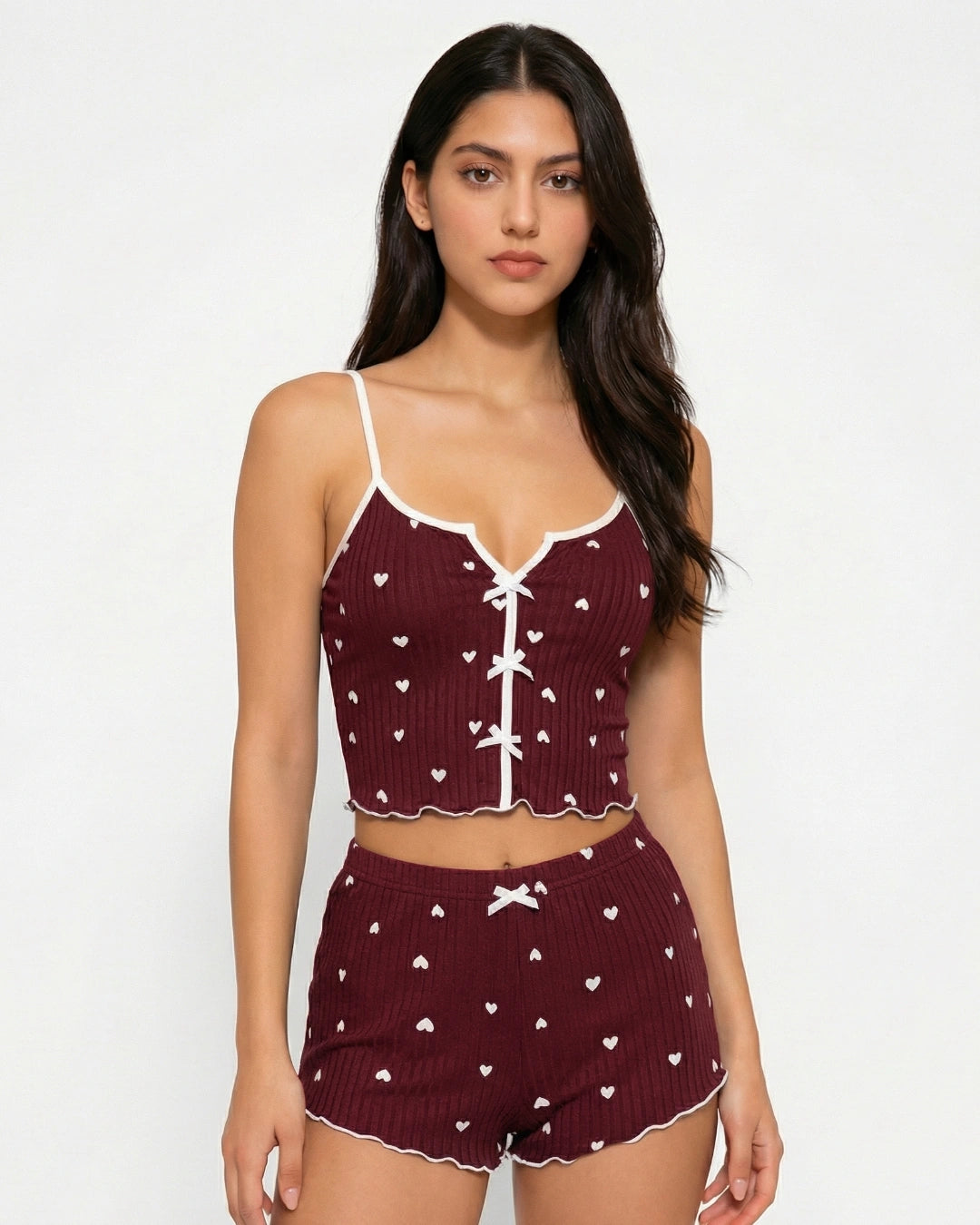 Cami Set - Onyx - Maroon