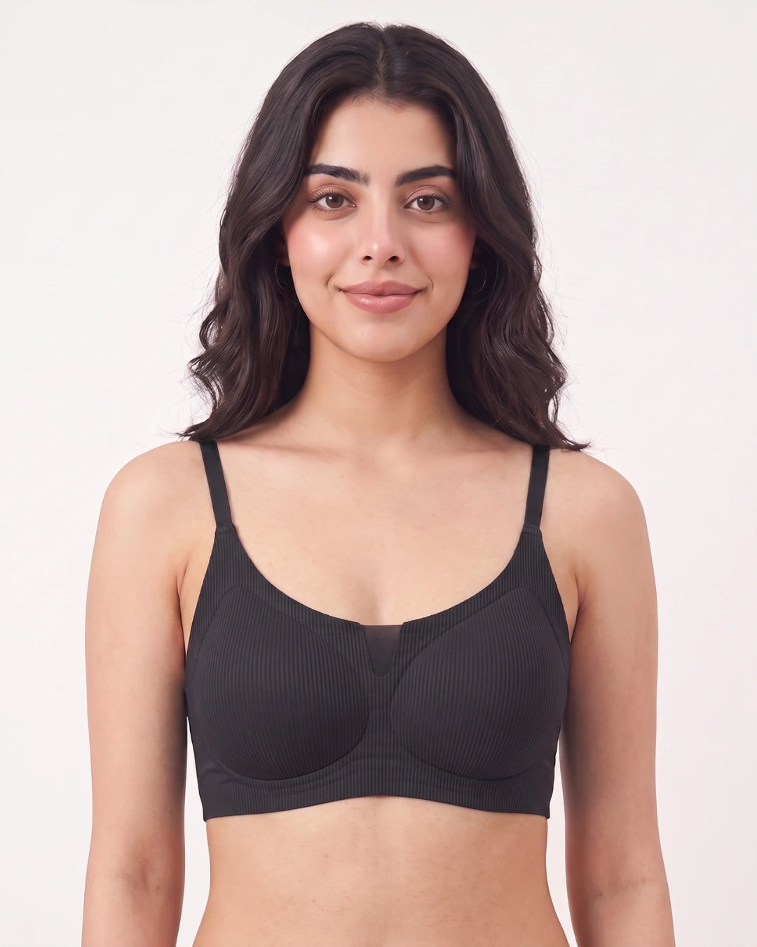 Padded Seamless Curve Bra - Black
