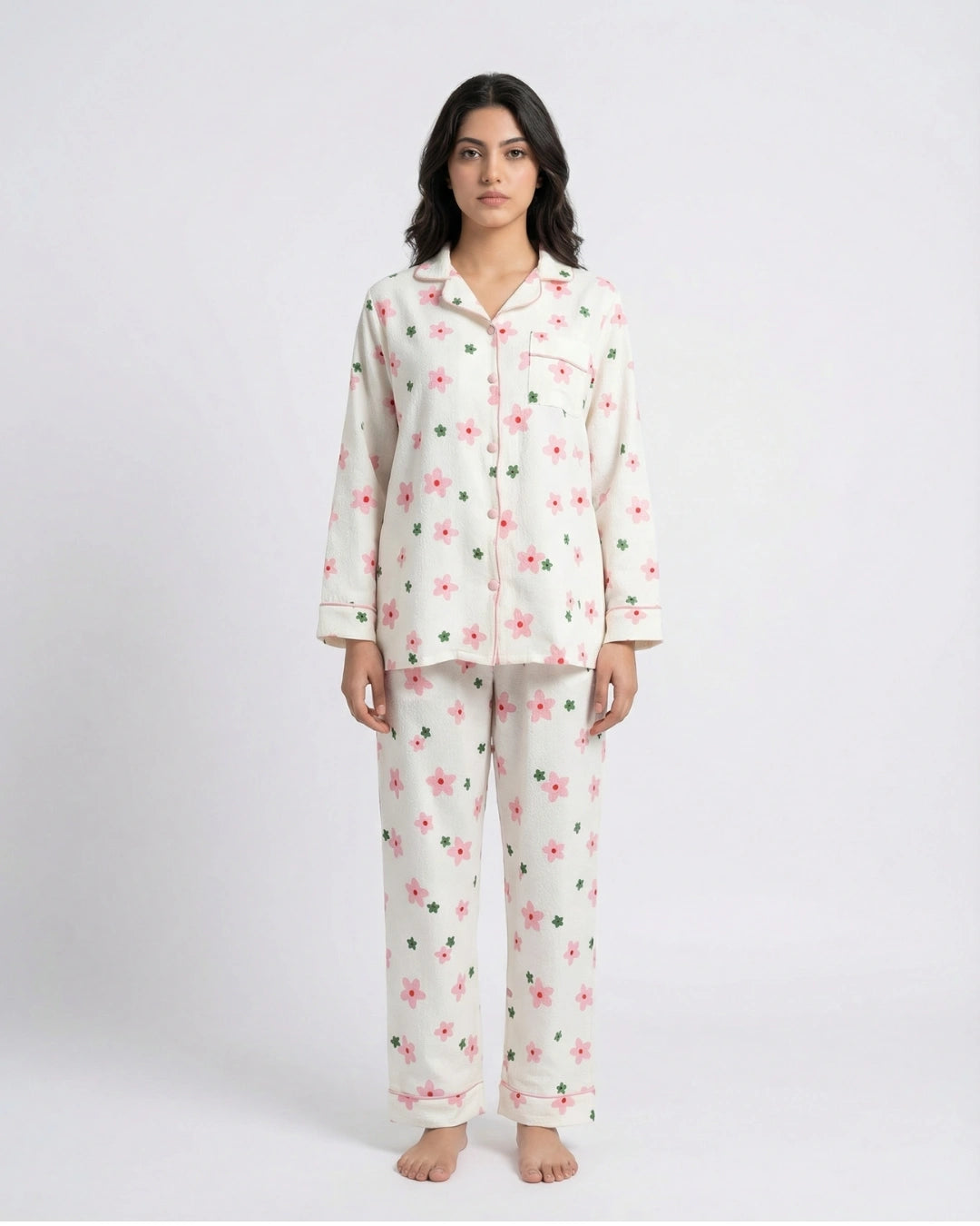 Summer Pajama Suit - Floral Glam