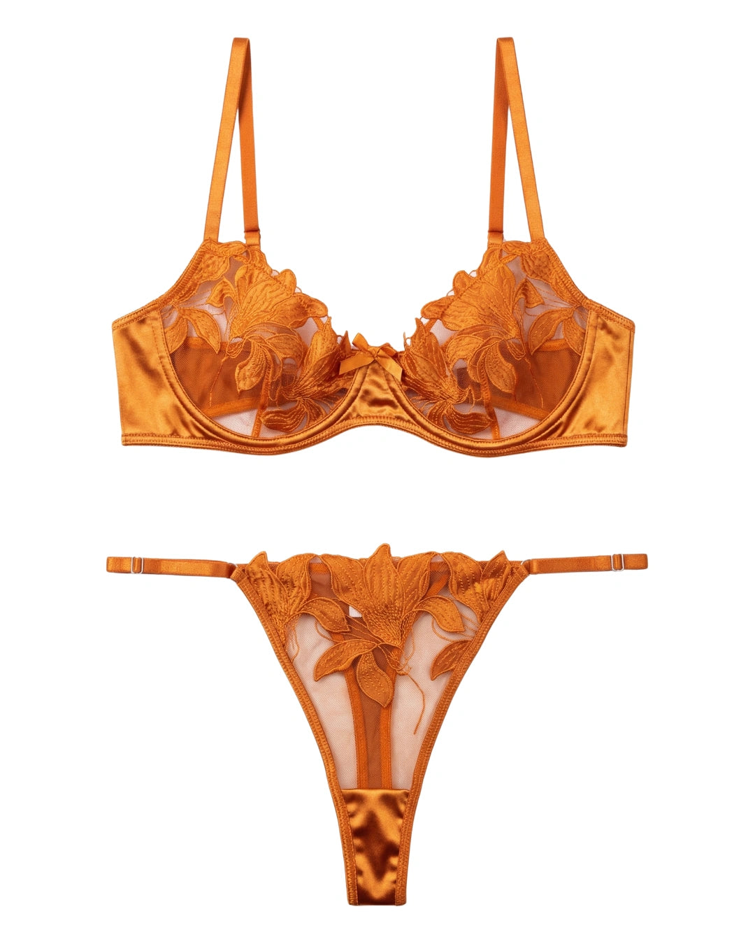 Bench Rust Bra Non Padded Bra Set - Petal Luxe - Rust – Sajiero