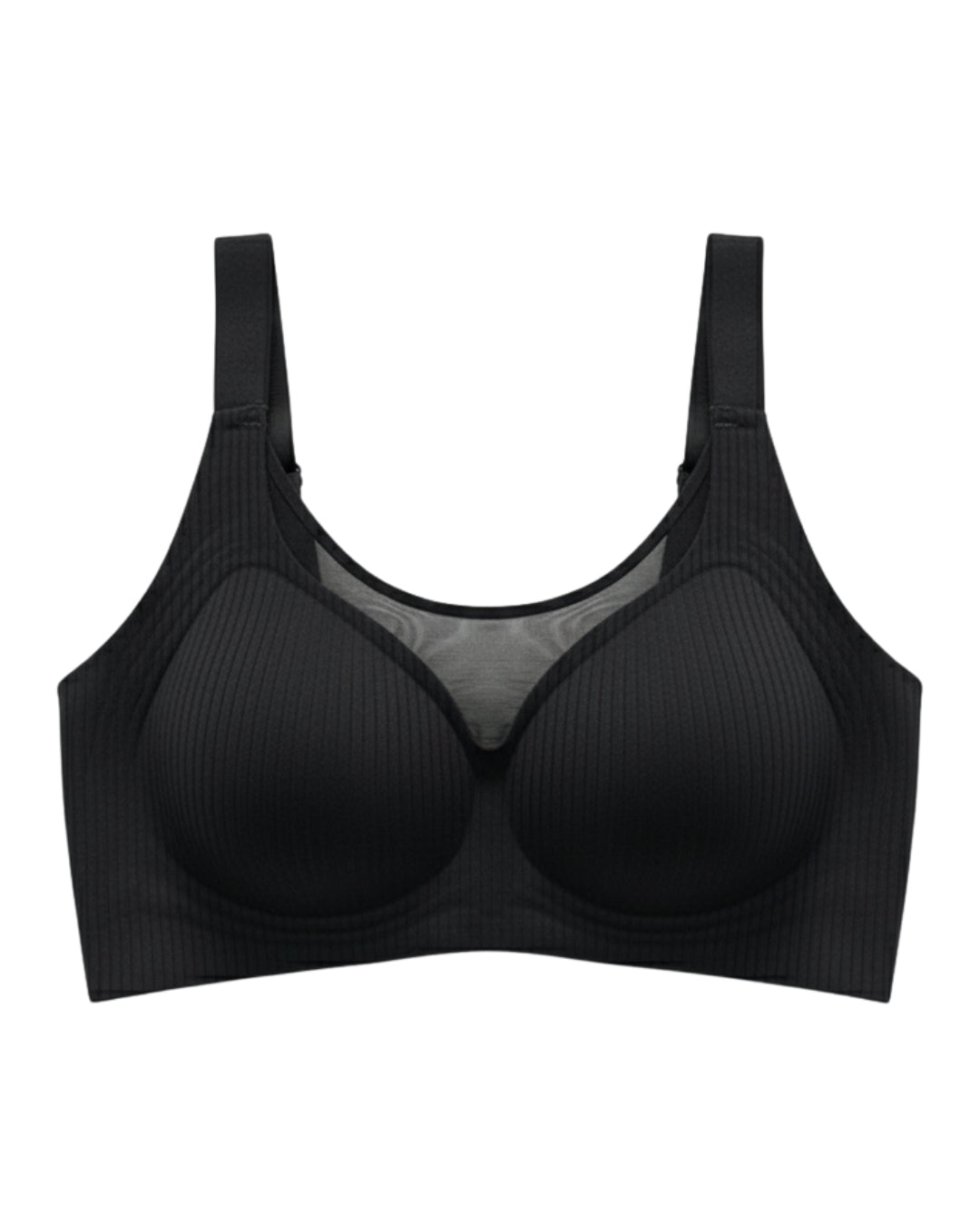 Padded Seamless Ease Bra - Black