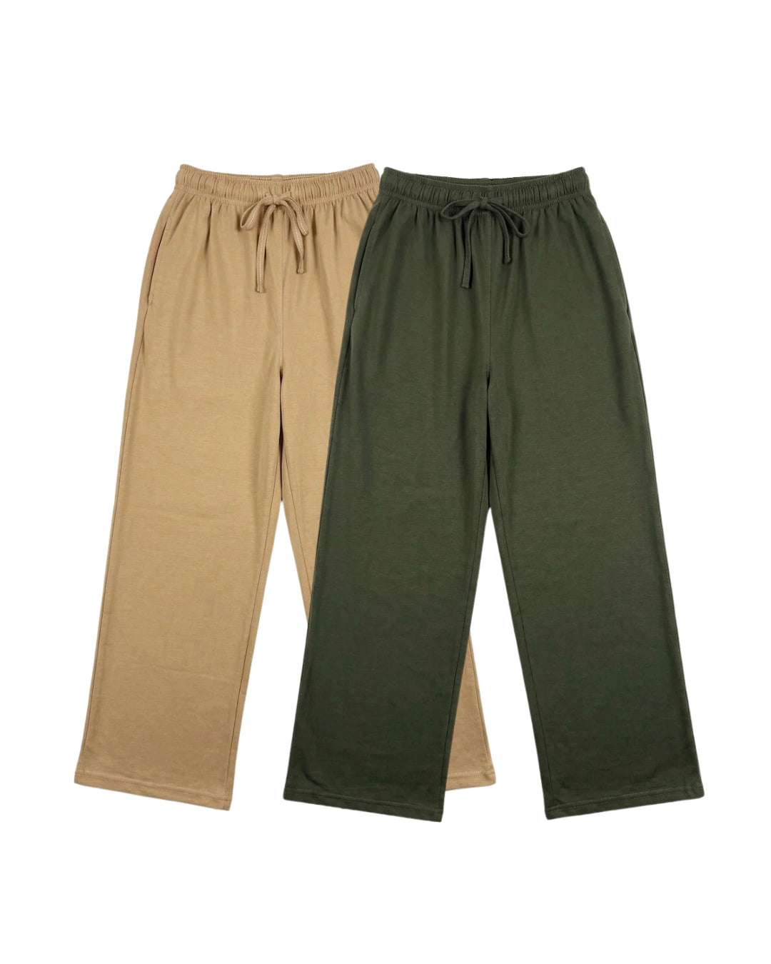 Pack of 2 Trousers - Comfy Sleep - Skin & Green