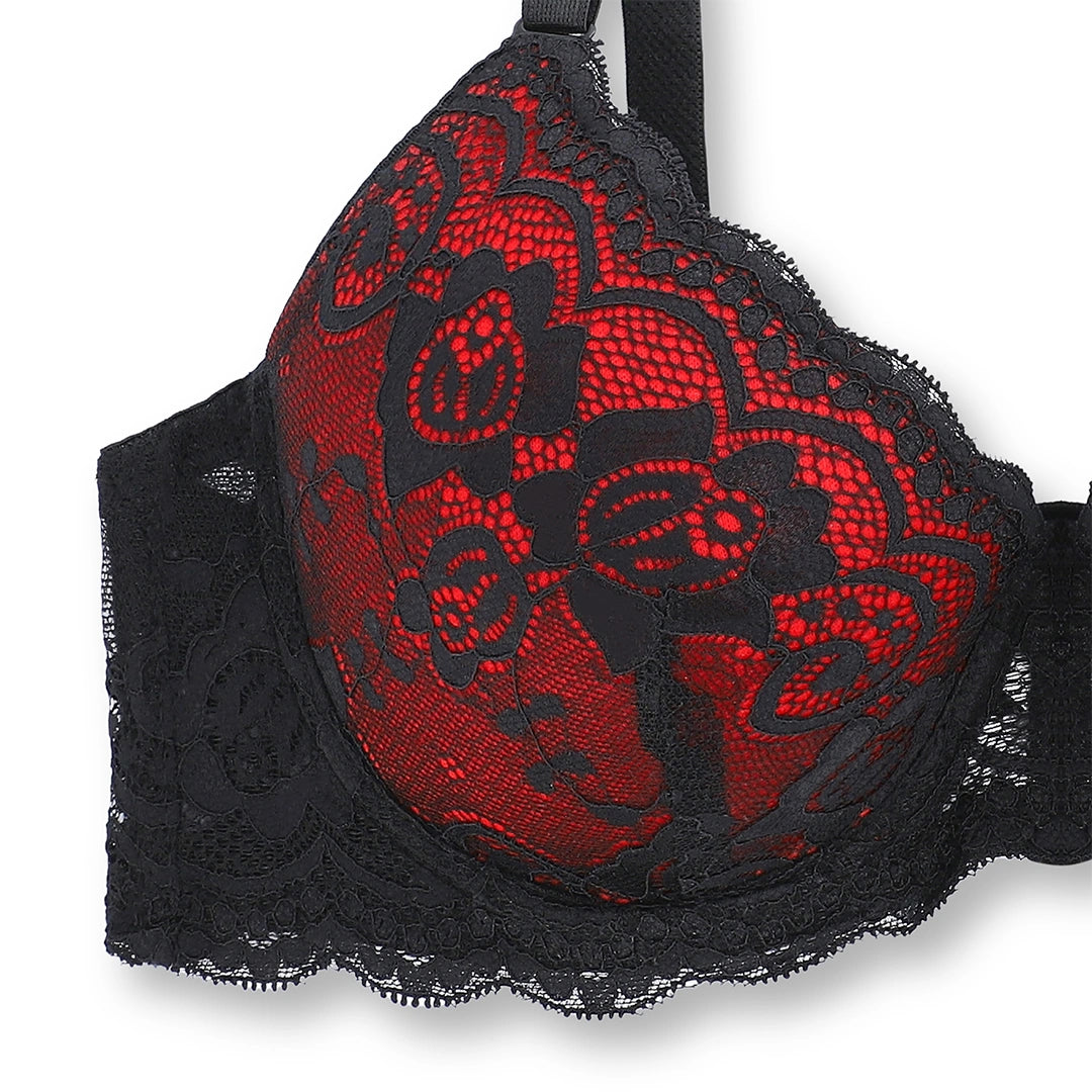 Sajiero Bra Set - Vintage Red