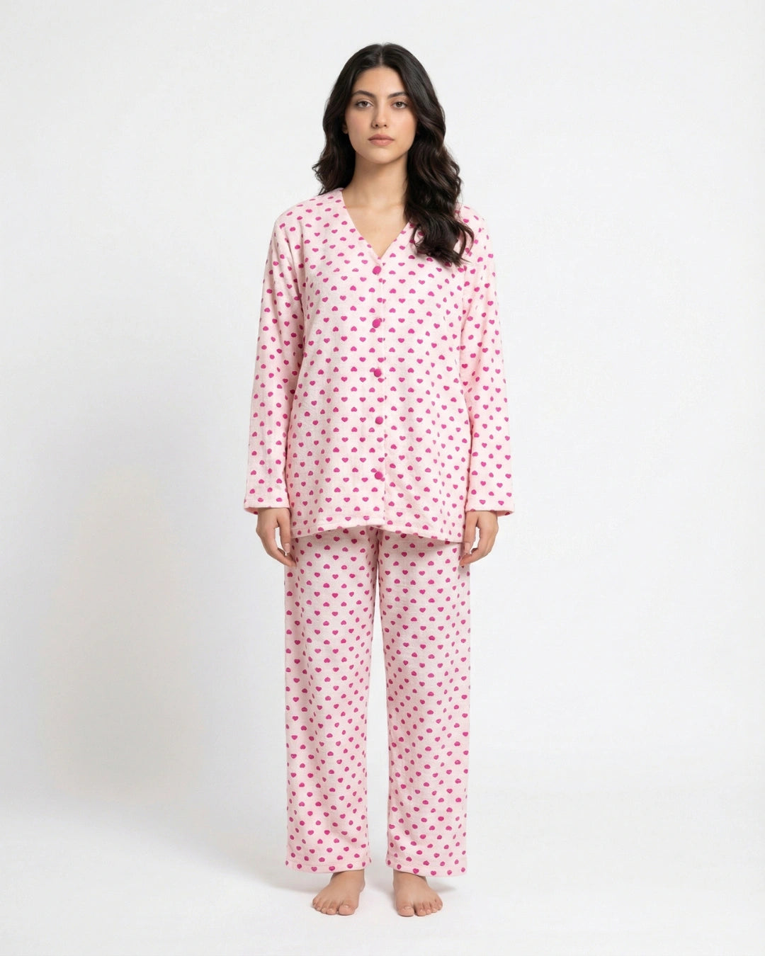 Summer Pajama Suit - Love Checks