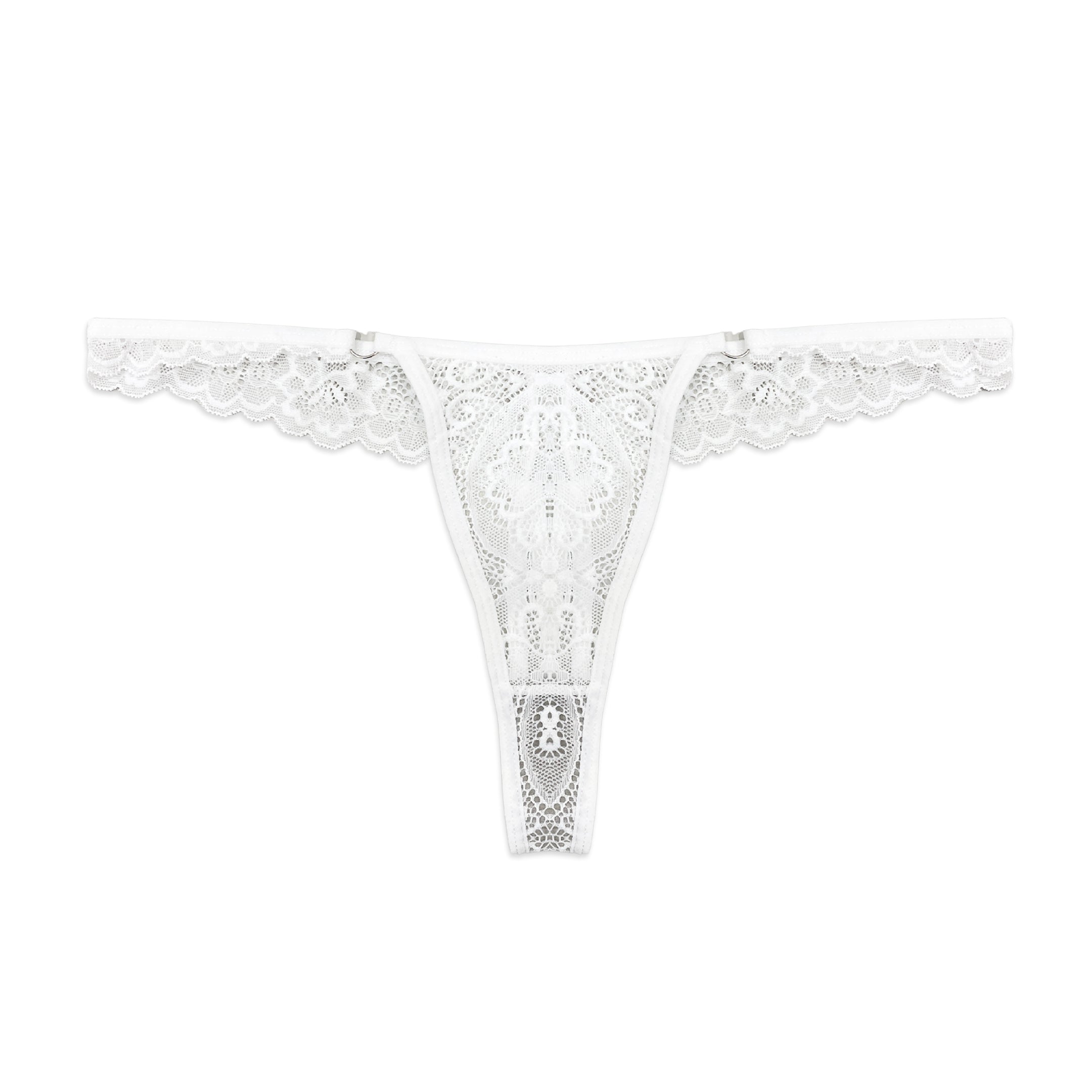 Thong Panty - White Sheer