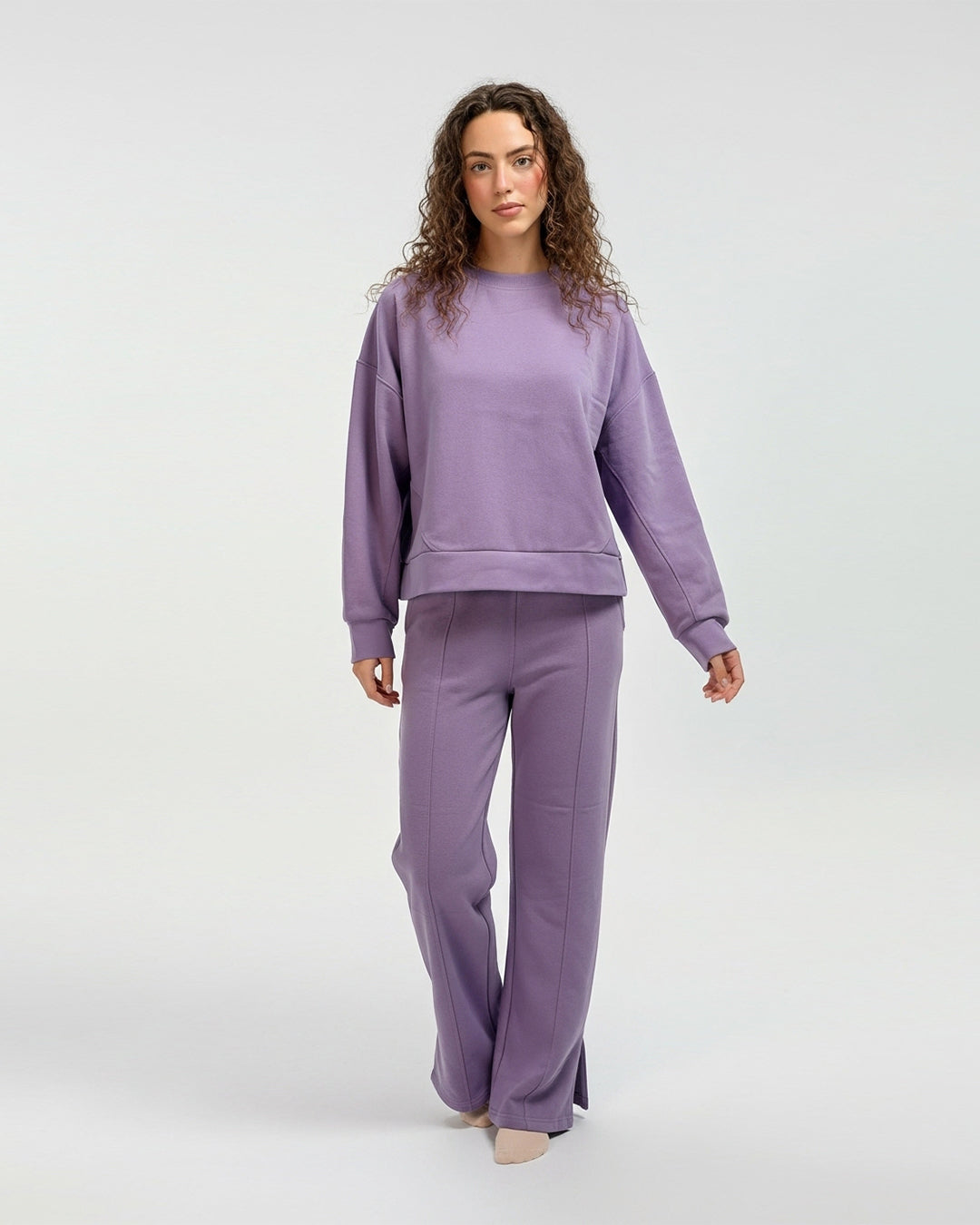 Fleece Tracksuit – Warm Set - Purple