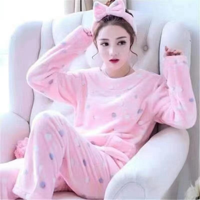 Fleece Pajama Suit - Pinky Bloom