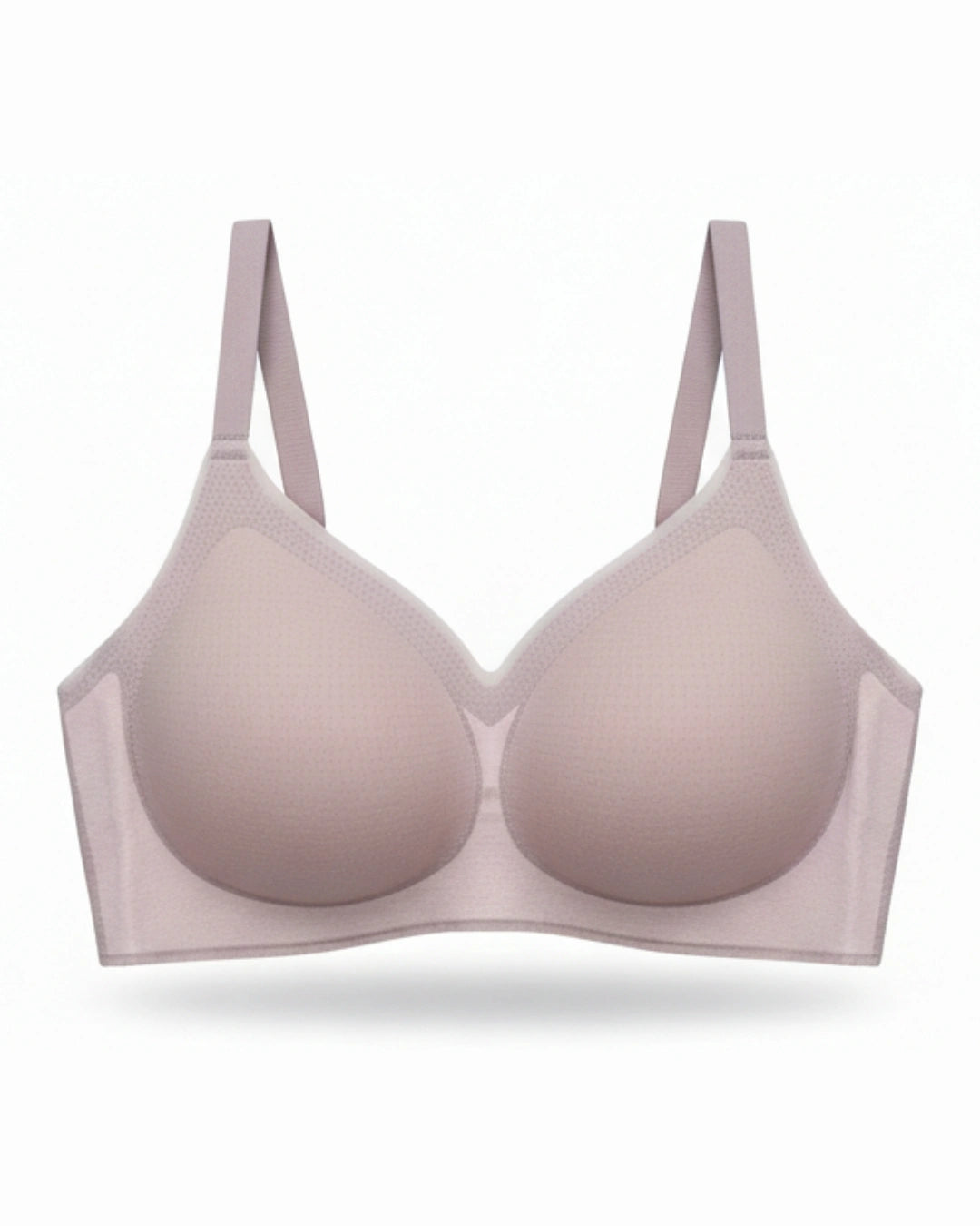 Padded Seamless Smooth Dot Bra - Soft Pink