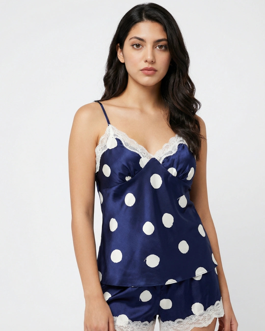 Cami Set - Polka Smooth - Navy Blue