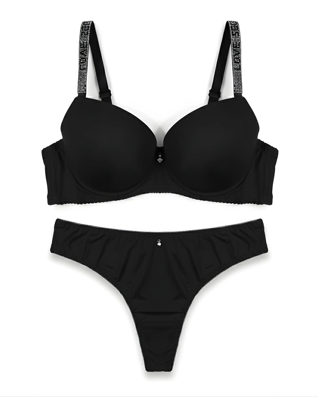 Padded Bra Set - Perfect Curve - Black