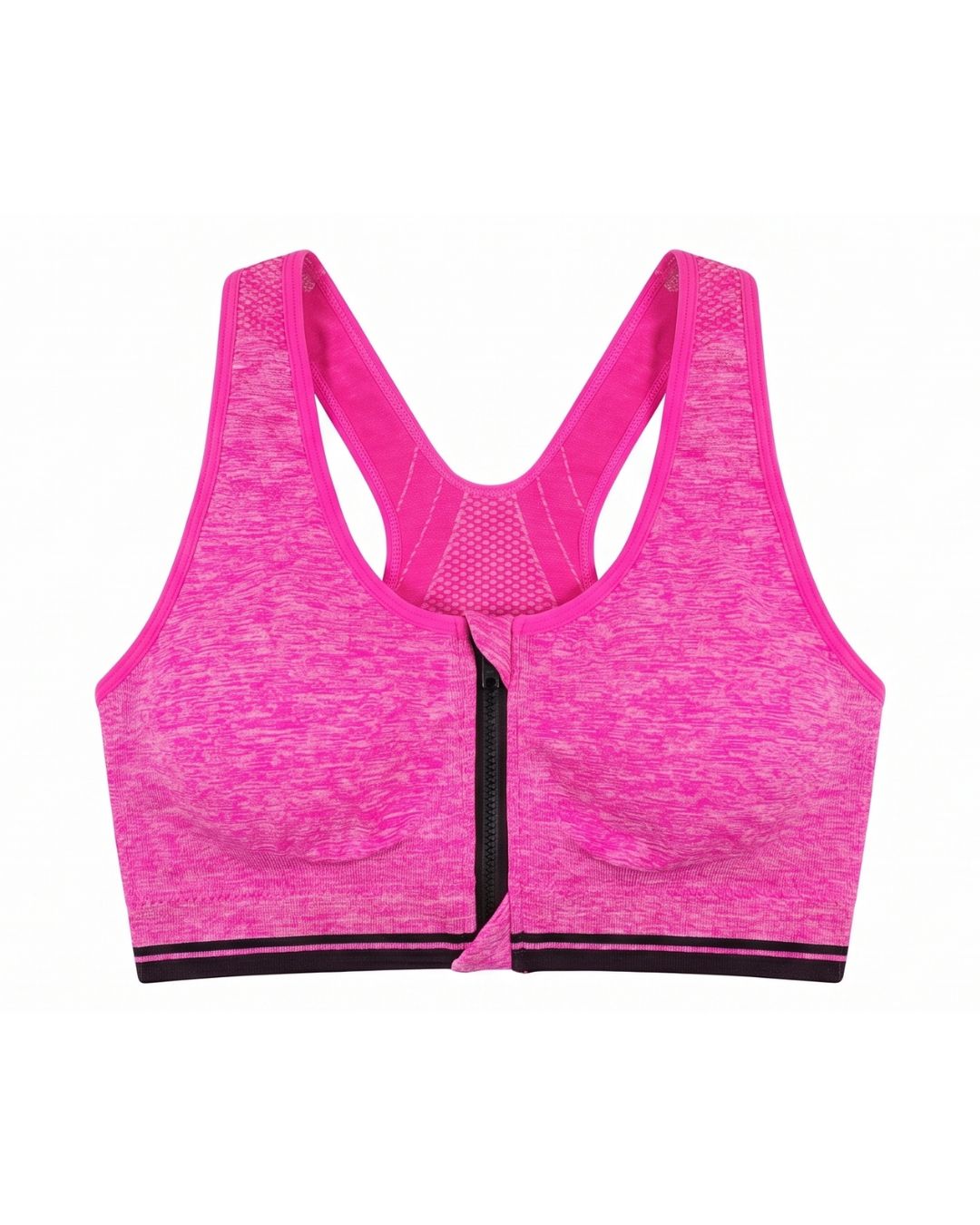 Sports Bra - Zip Fit - Dark Pink