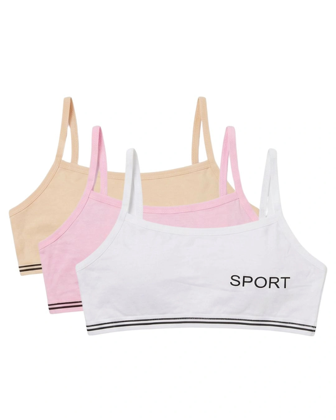 Pack Of 3 Teenage Bra - Pastella