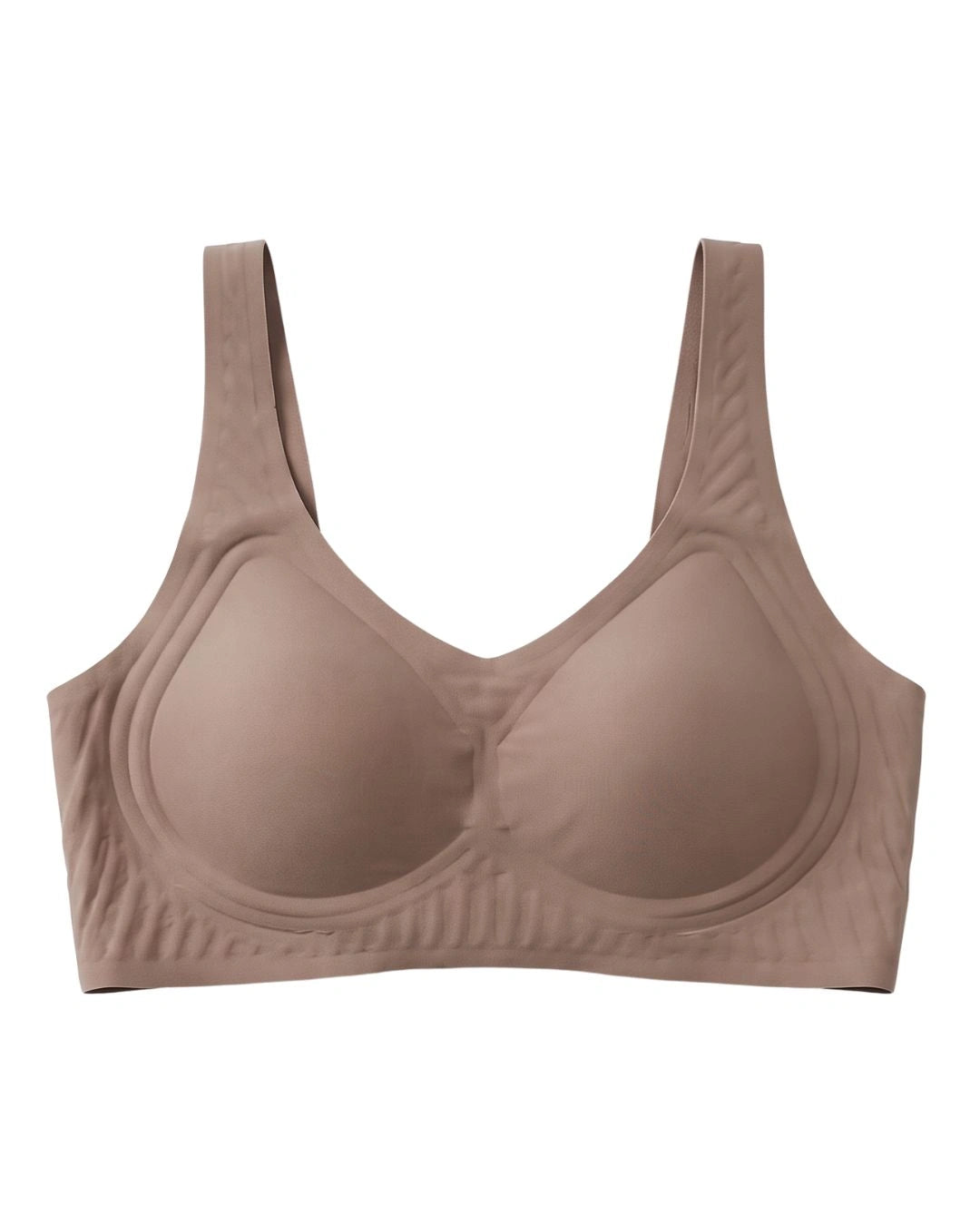 Seamless Padded Bra - Aira - Light Brown