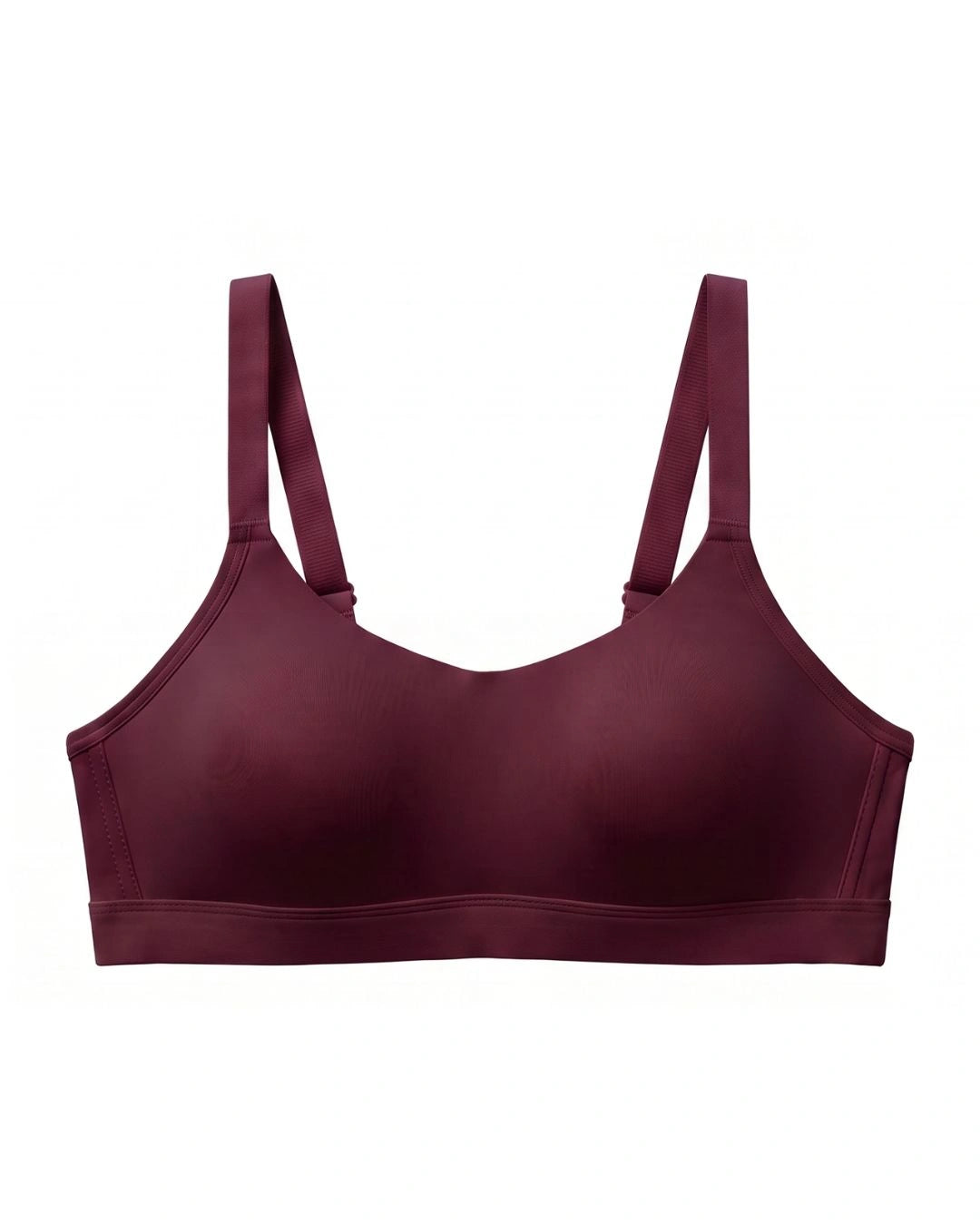Padded Non Wired T-Shirt Bra - Smooth Fit - Burgundy