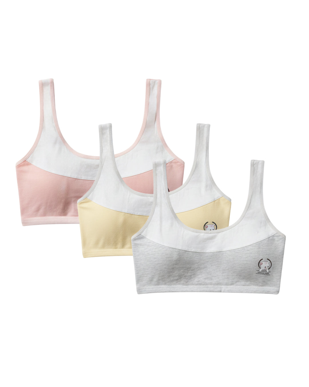 Pack of 3 Teenage Padded Bra - Kitty Chic