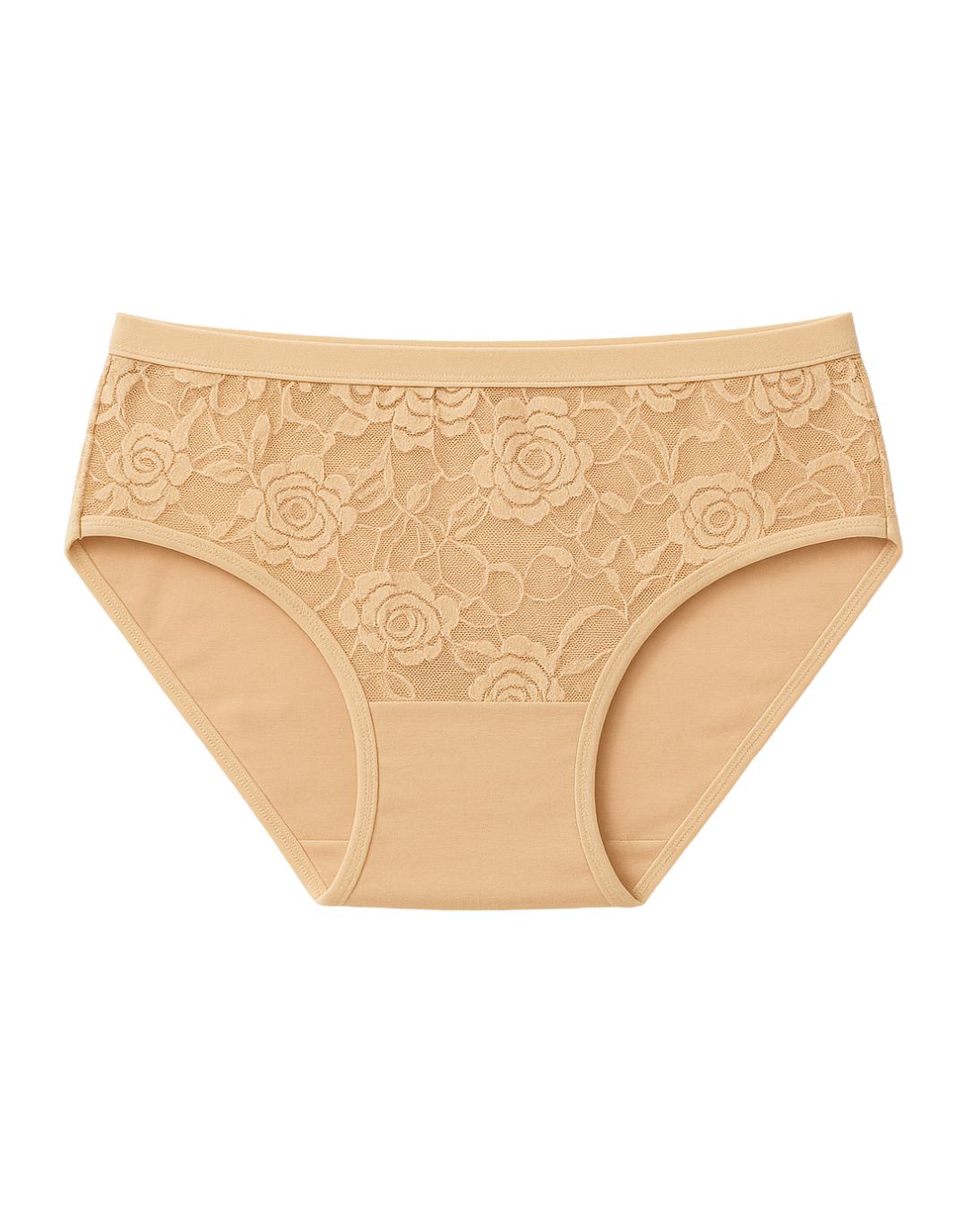 Lace Net Brief Panty - Florenza - Skin