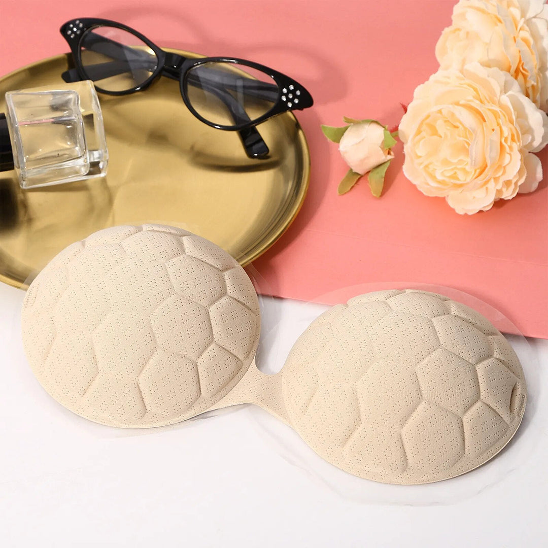 Round Textured Strapless Silicone Bra