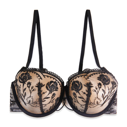 Sajiero Padded Bra - Floral Lace Dream
