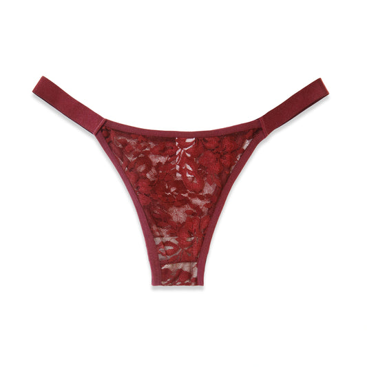 Sajiero Thong Panty - Luxe Lace Net