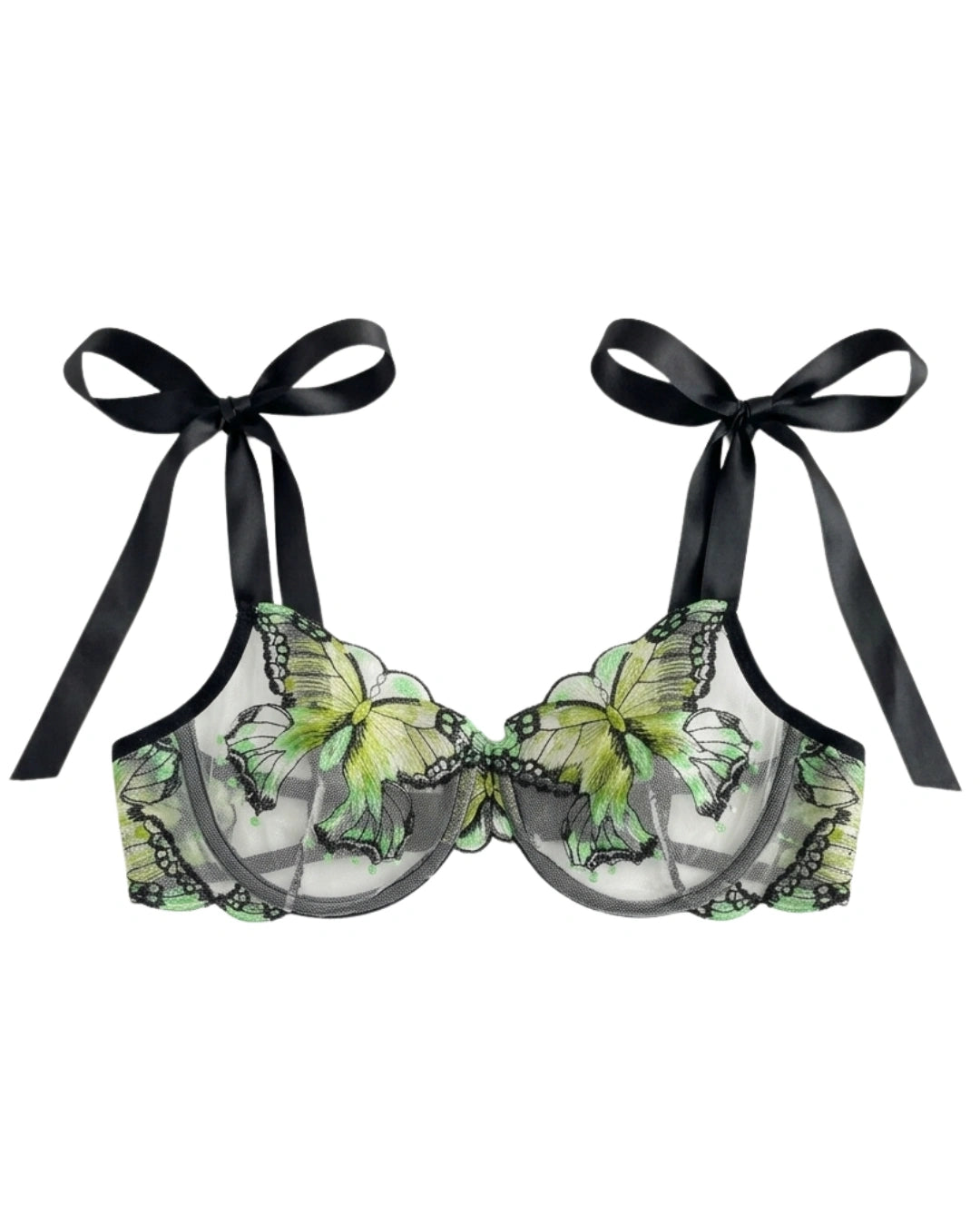 Non Padded Bra Set - Orlisse - Green